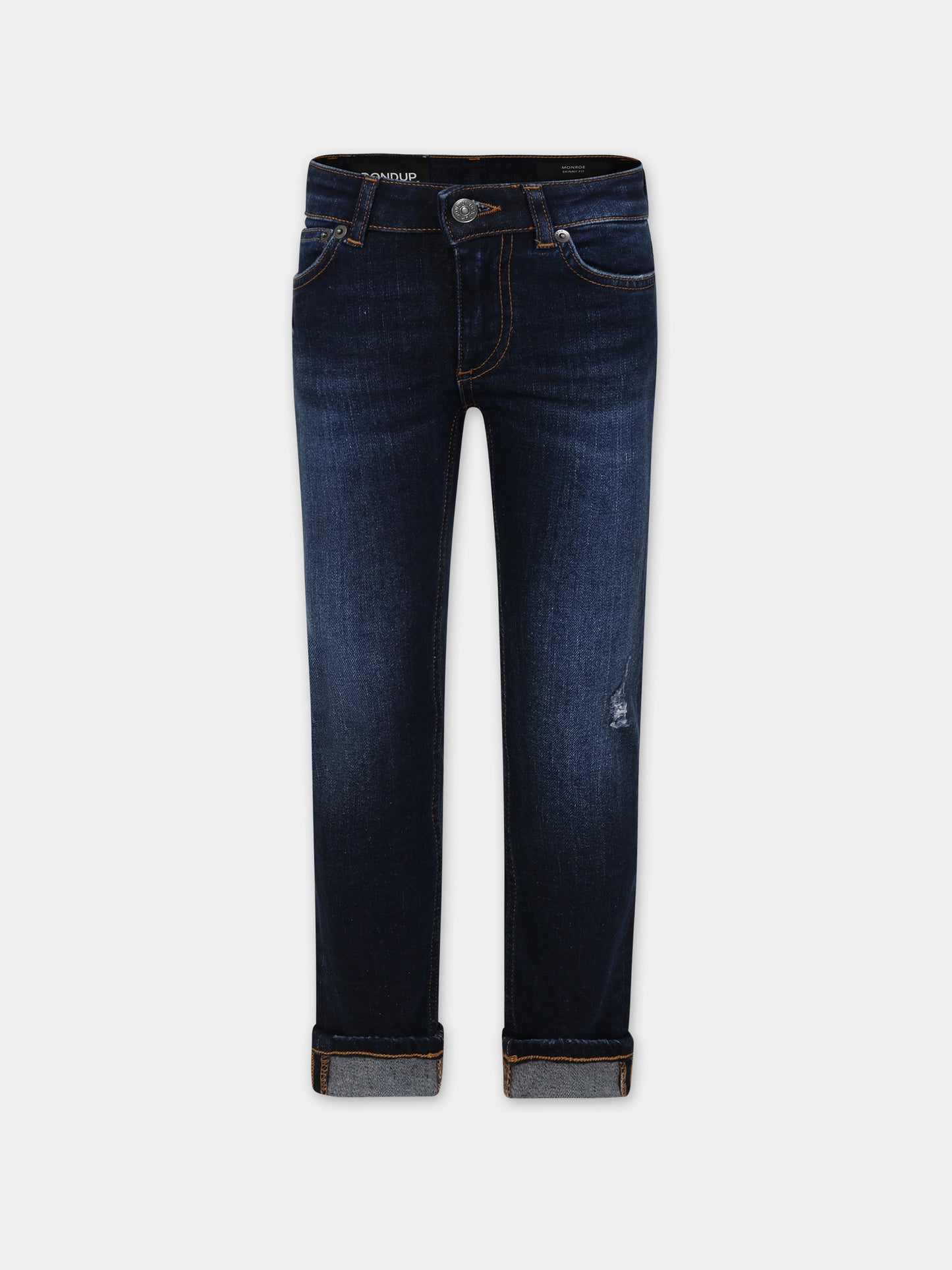 Jeans blu per bambina con logo,Dondup Kids,DFPA014 C DS041 4025