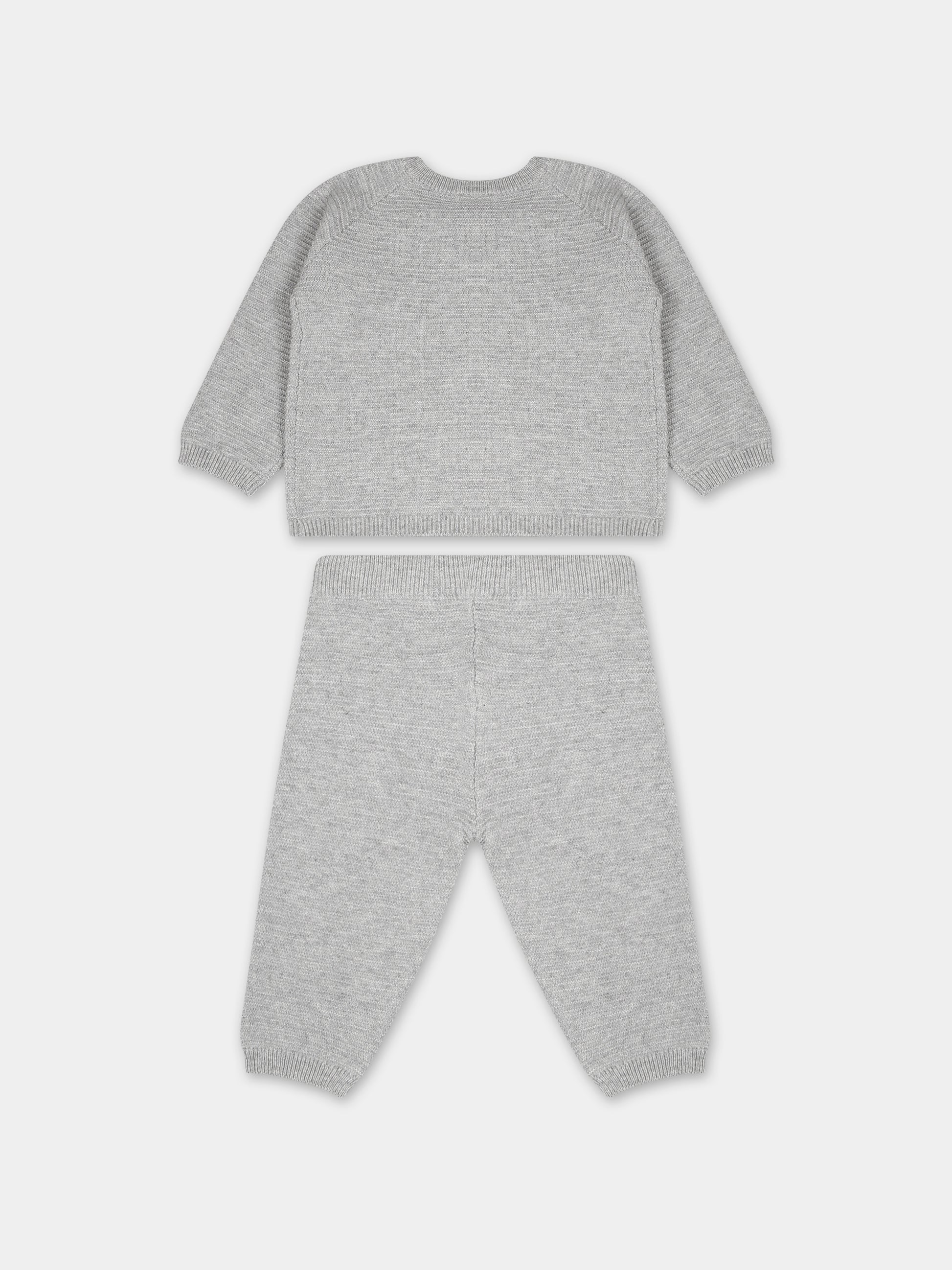 Completo grigio per neonati,Carrement Beau,Y98231 A06