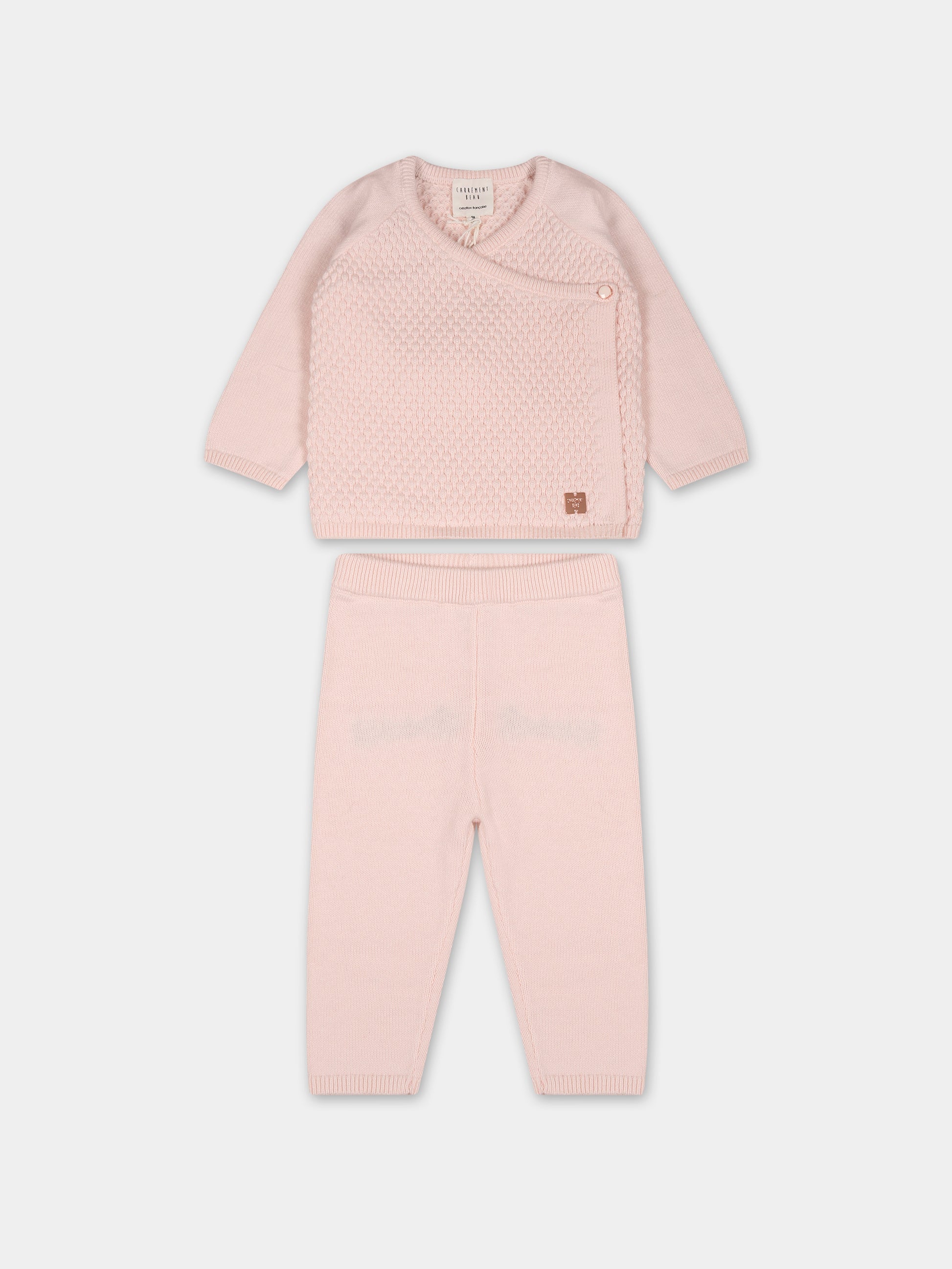 Completo rosa per neonata,Carrement Beau,Y98230 43B