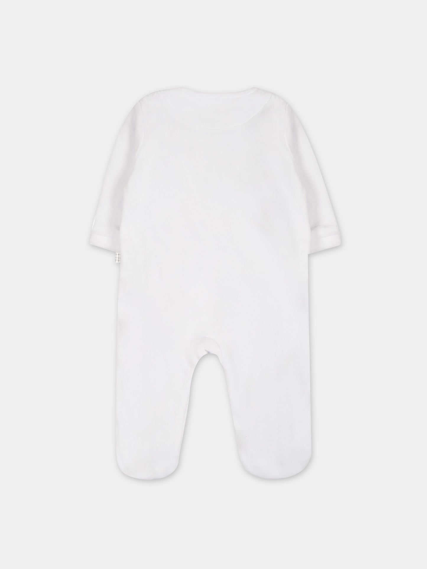 Tutina bianca con orsi per neonato,Carrement Beau,Y97302 10P