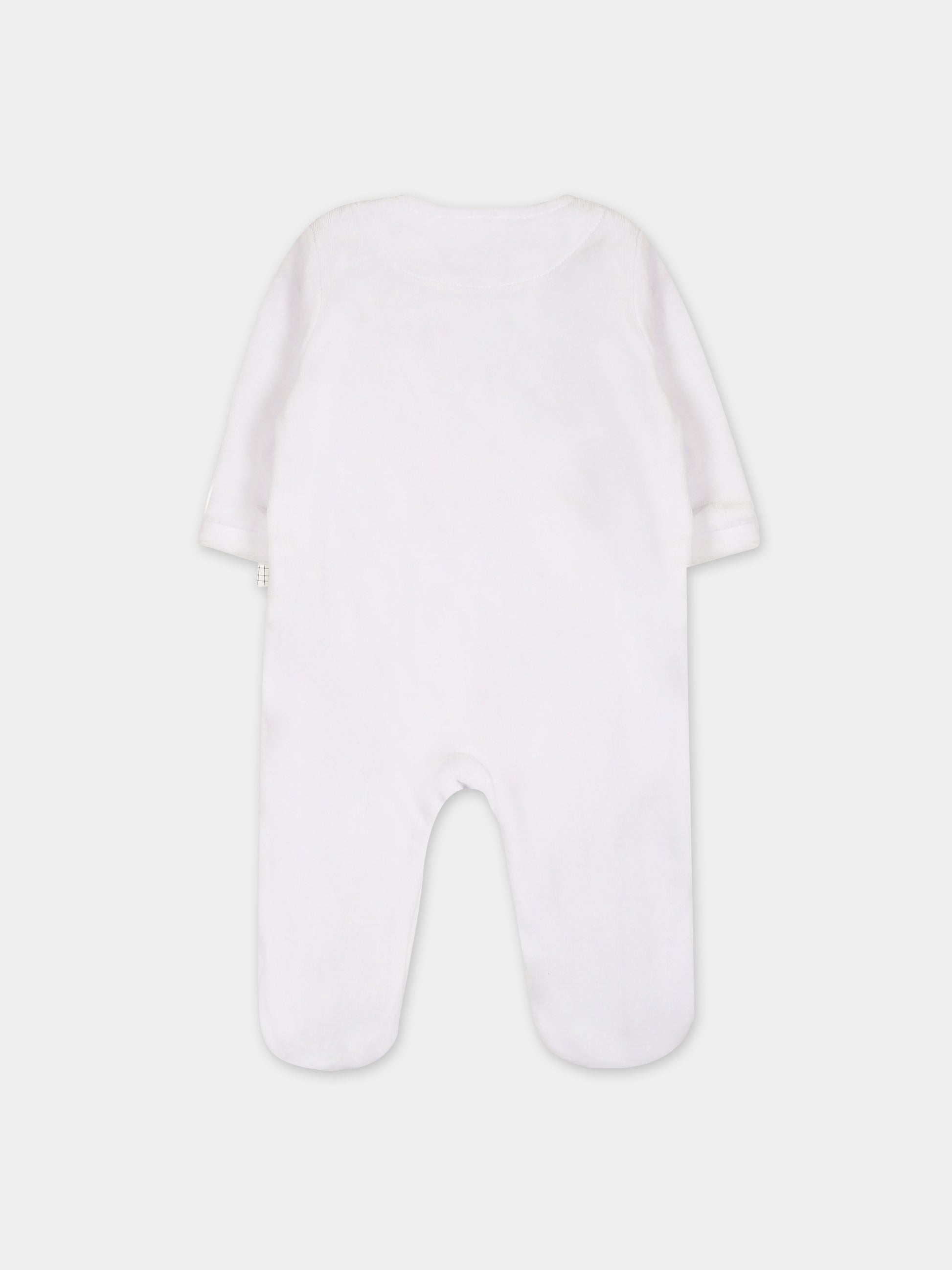 Tutina bianca con orsi per neonato,Carrement Beau,Y97302 10P