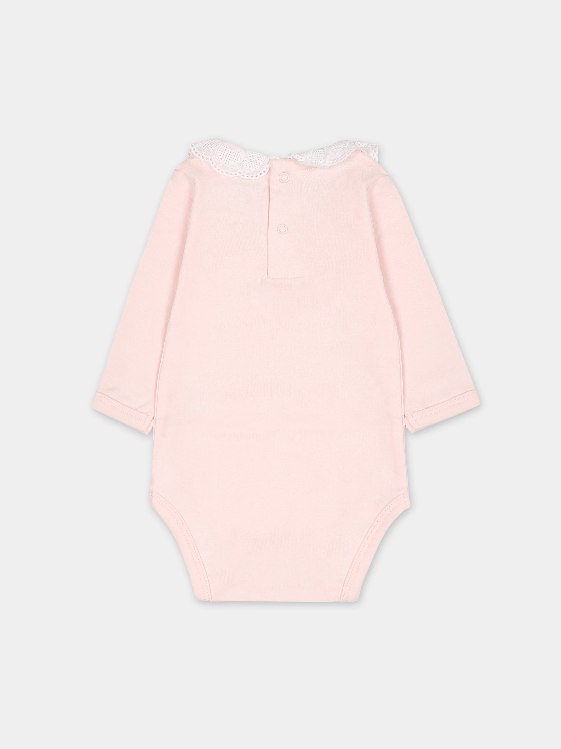 Body rosa per neonata con cuori,Carrement Beau,Y97286 43B