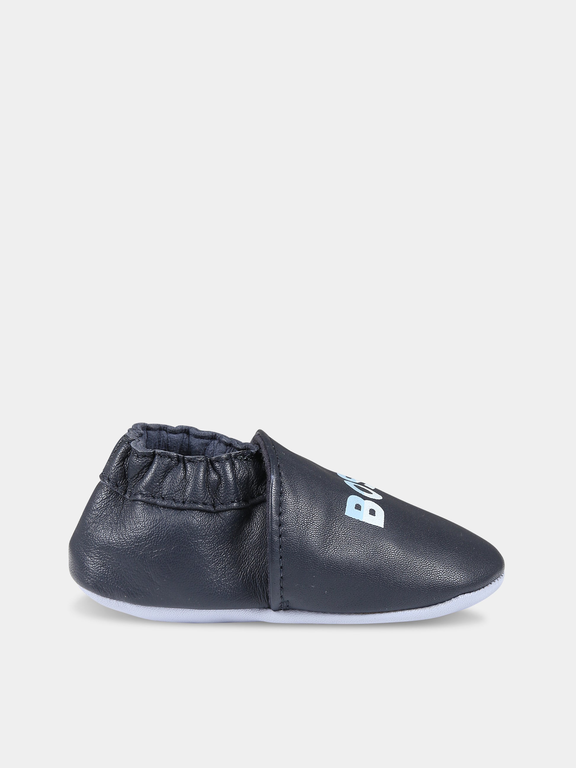 Sneakers basse da culla blu per neonato,Boss,J99129 849