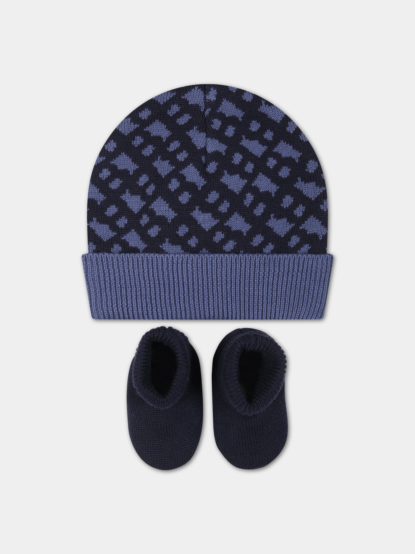 Set accessori blu per neonato con logo,Boss,J98423 849