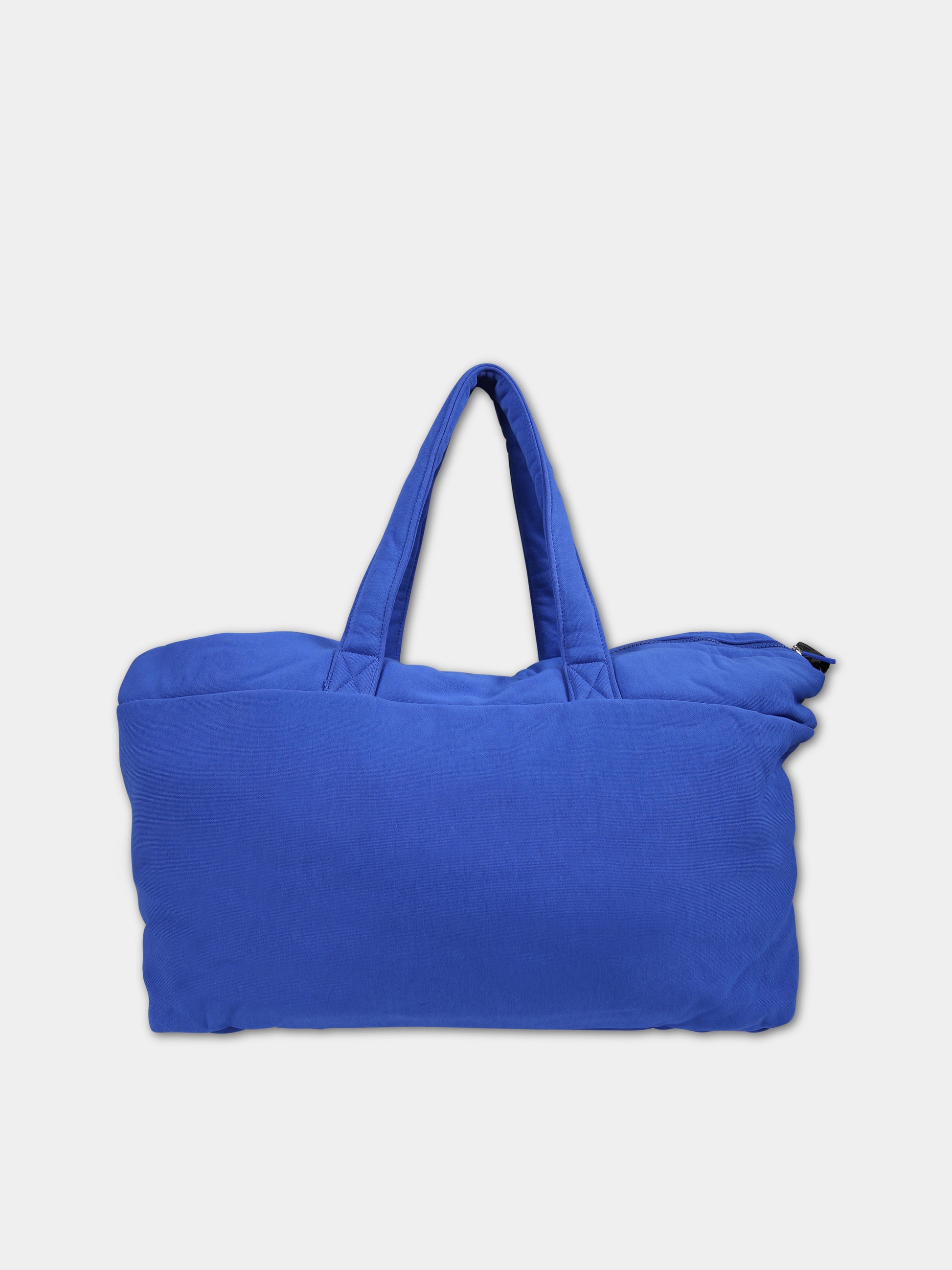 Borsa mamma azzurra per neonato con Teddy Bear e logo,Moschino Kids,MSX03A LCA26 40457