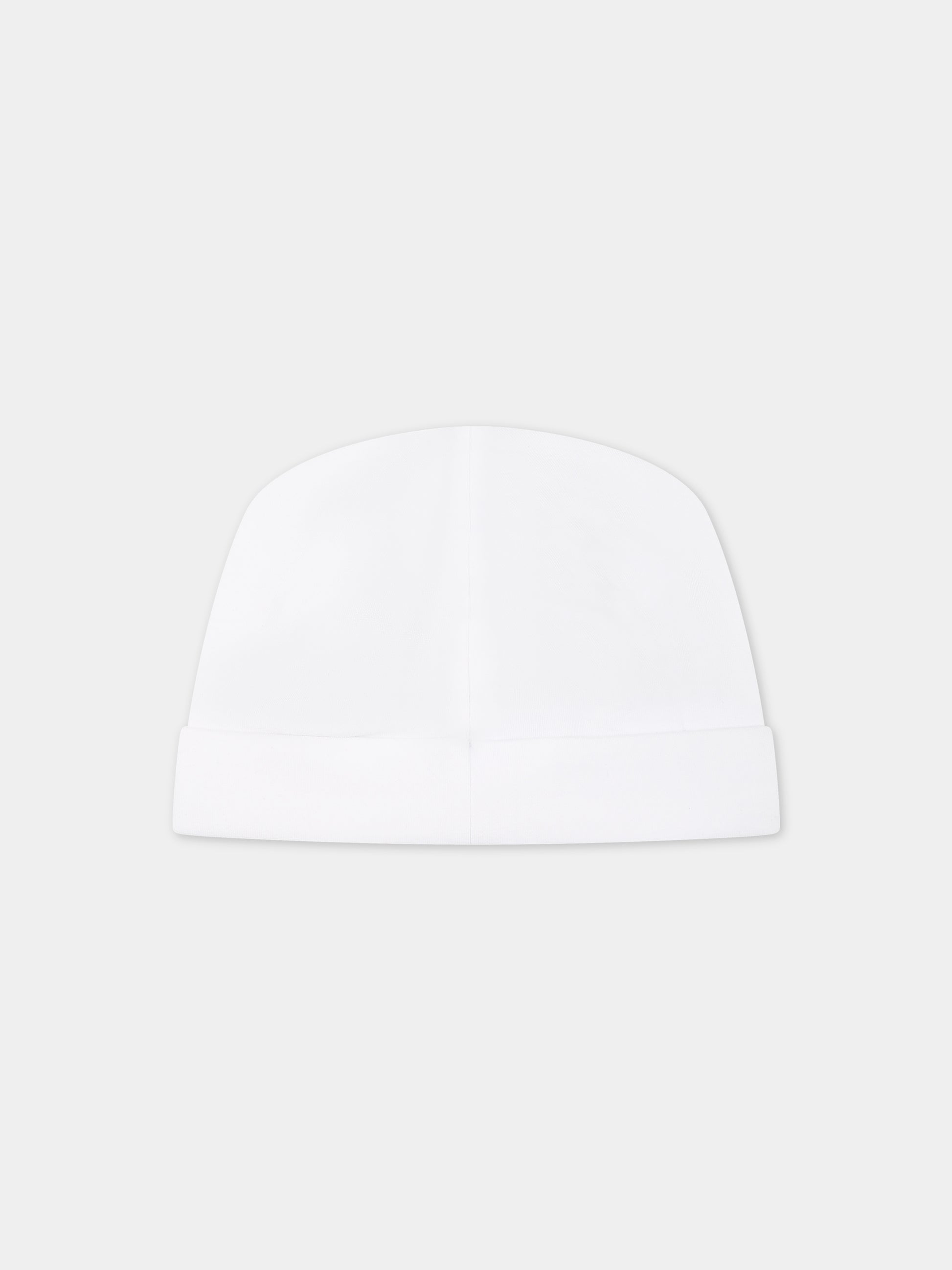 Cappello bianco per neonati con Teddy Bears e logo,Moschino Kids,MZX031 LDA16 10101