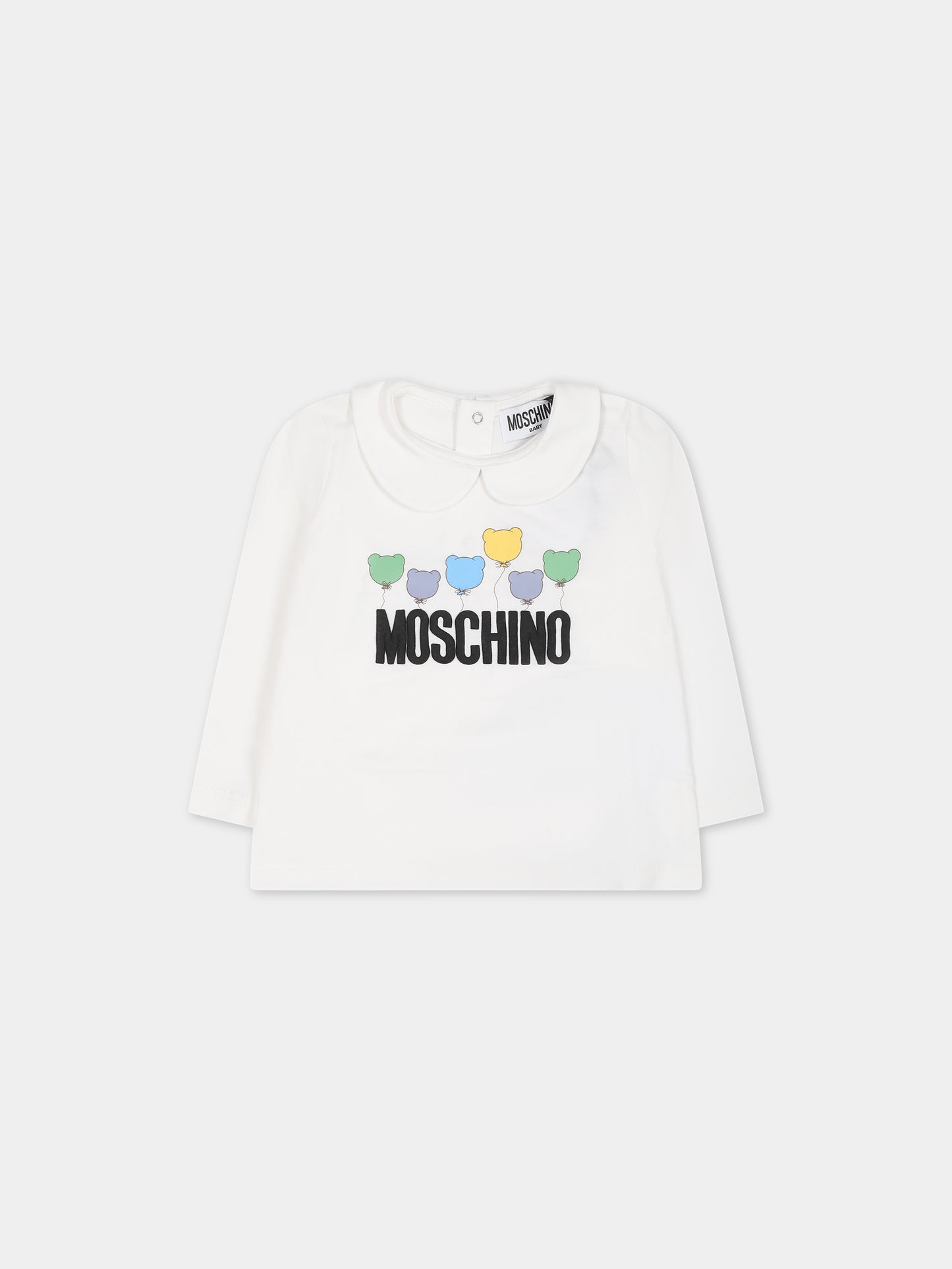 Completo rosa per neonata con Teddy Bear e logo,Moschino Kids,MAK02C LVA02 50209