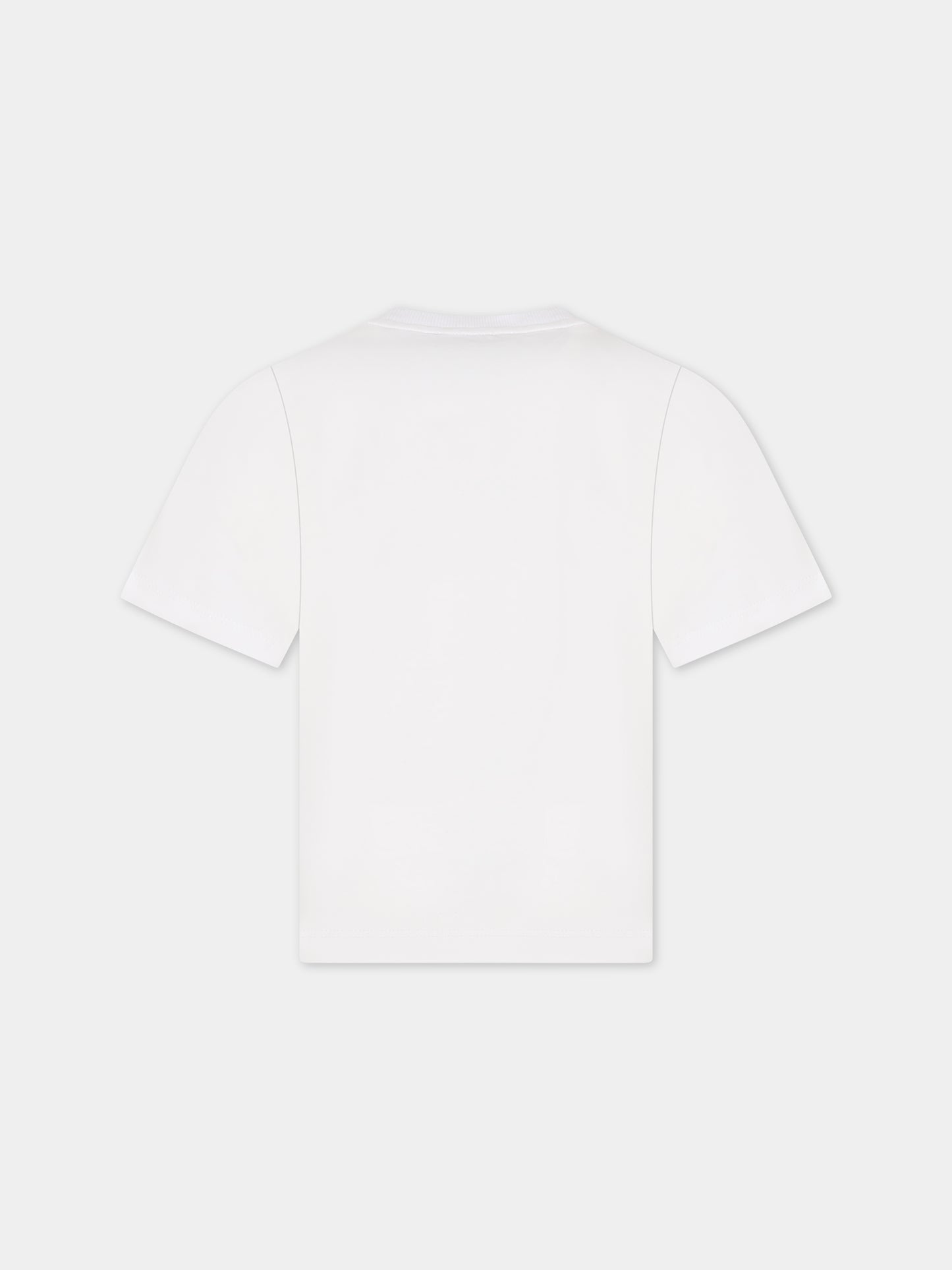 T-shirt bianca per bambino con Teddy Bears,Moschino Kids,HQM03R LAA20 10101