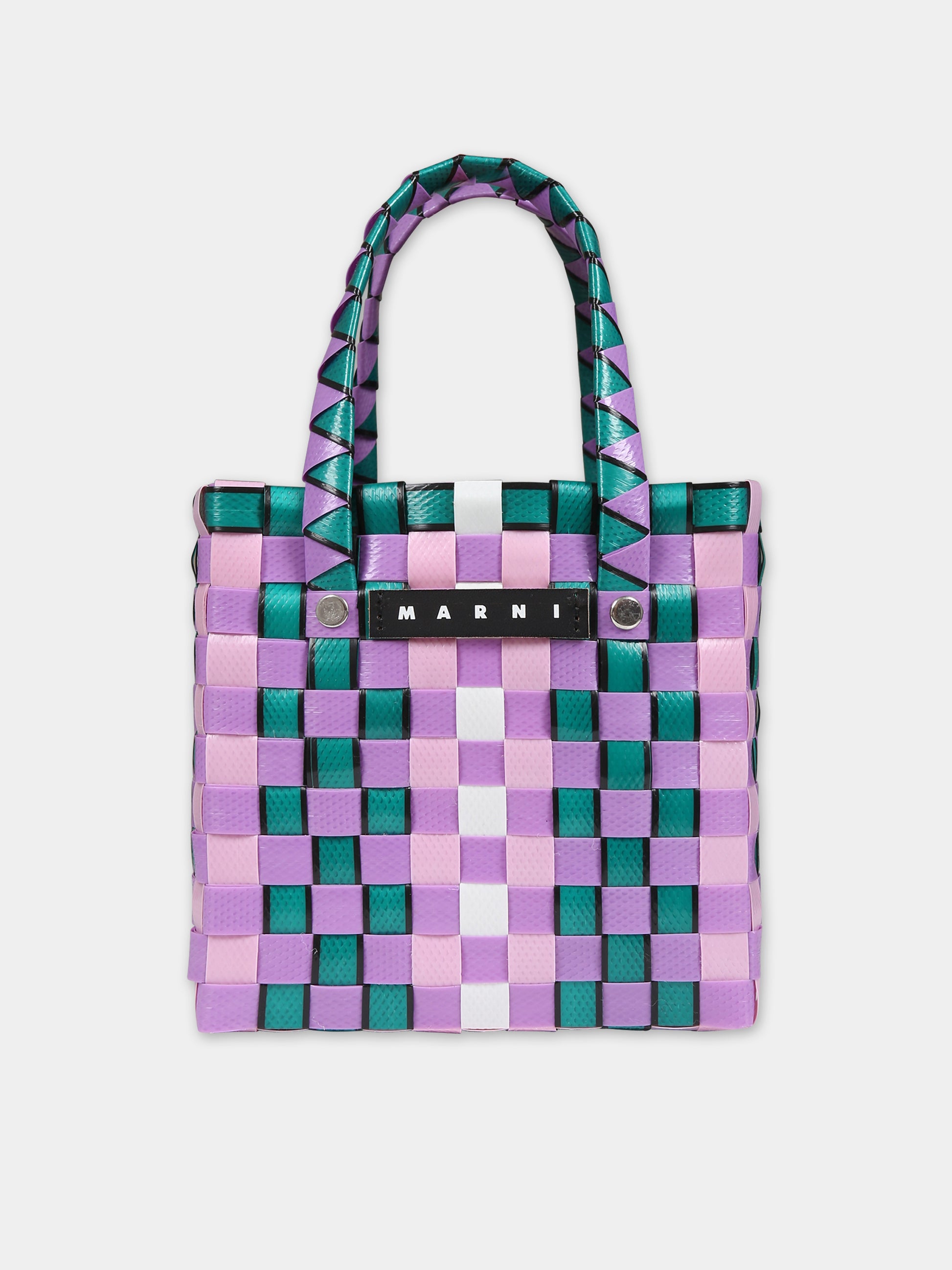 Borsa multicolor per bambina con logo,Marni Kids,M00178 0M604