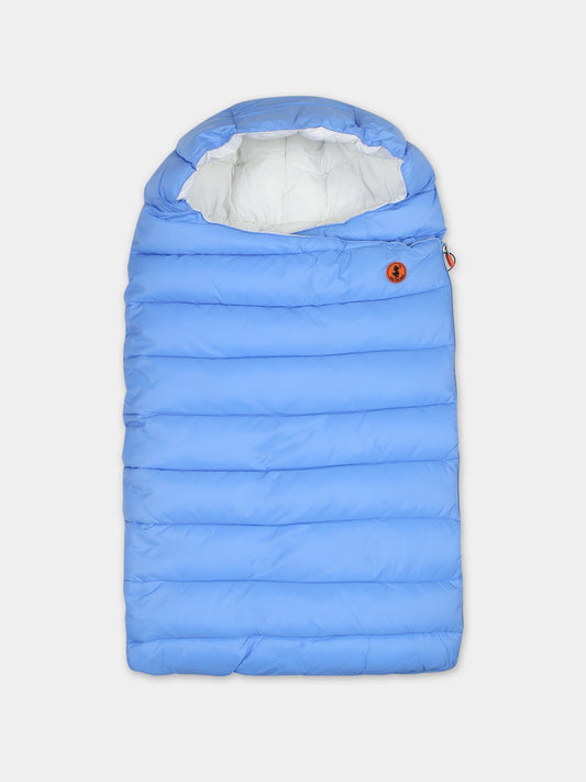 Sacco nanna May azzurro per neonato con logo,Save The Duck Kids,I30001X GIGA17 90059