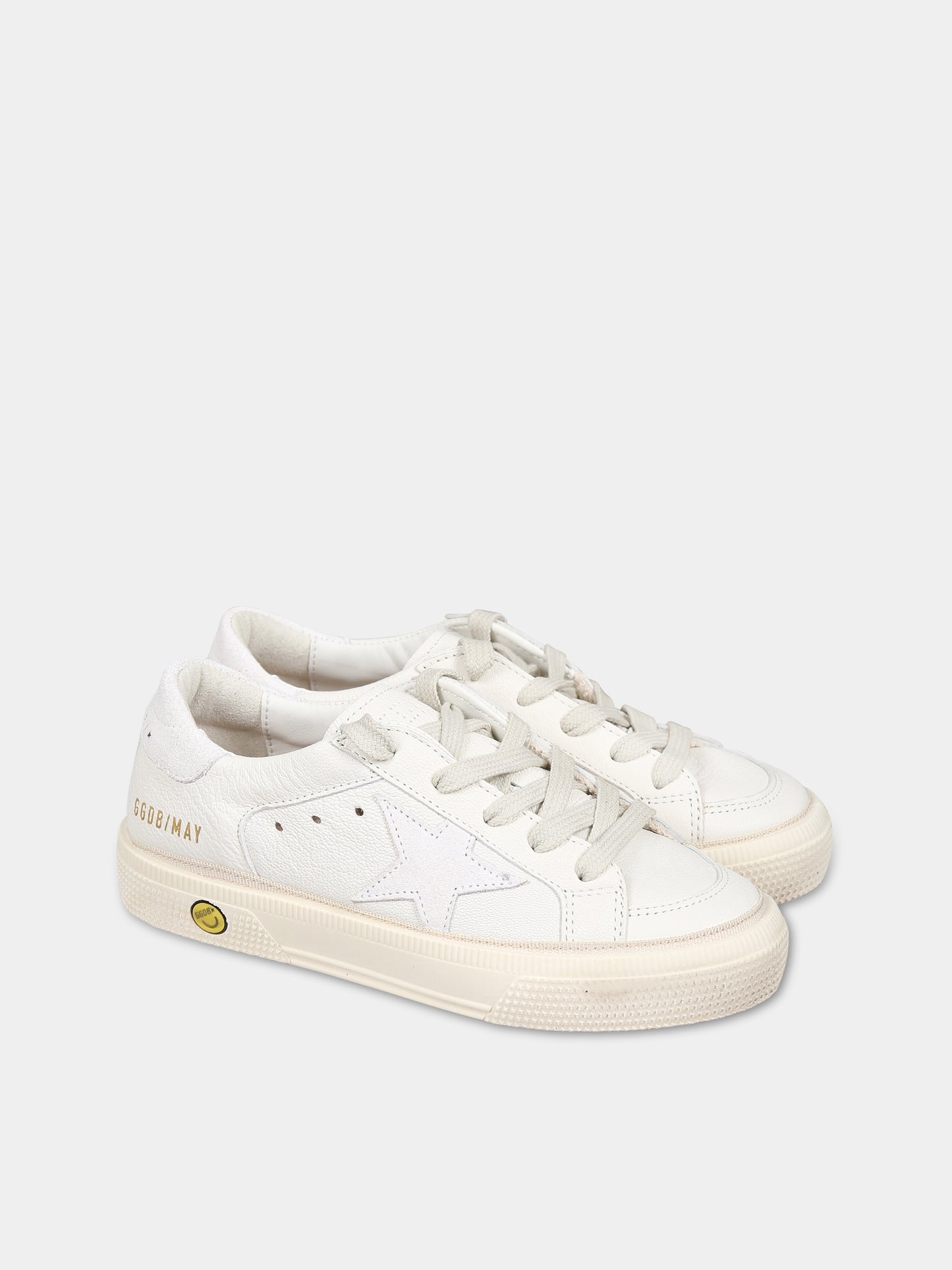 White May sneakers for girl with iconic star