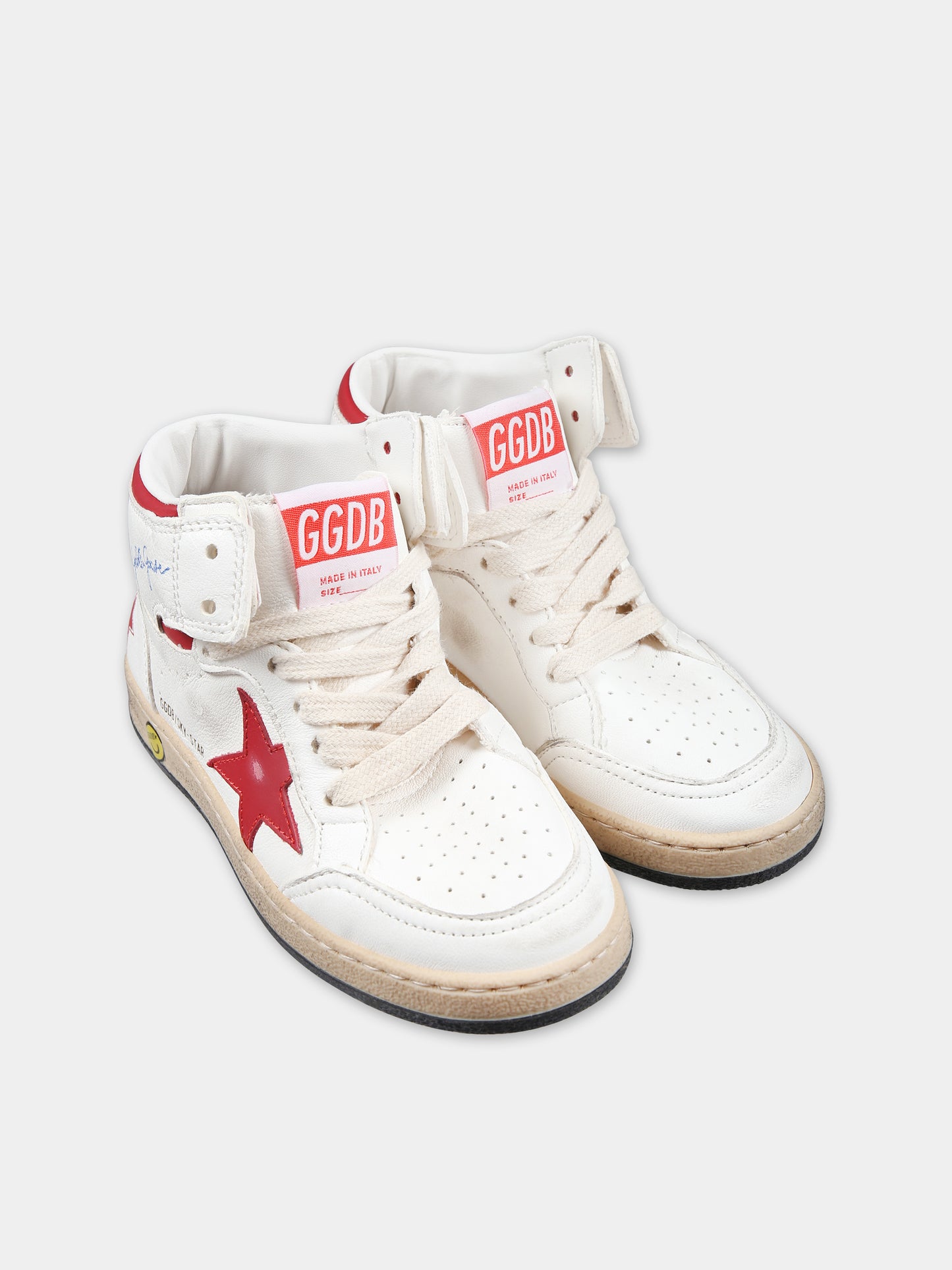 Sneakers Sky Star bianche per bambini con stella,Golden Goose,GYF00230 F003340 10350