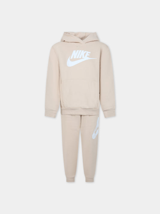 Completo beige per bambini con logo,Nike,86L135 X5C