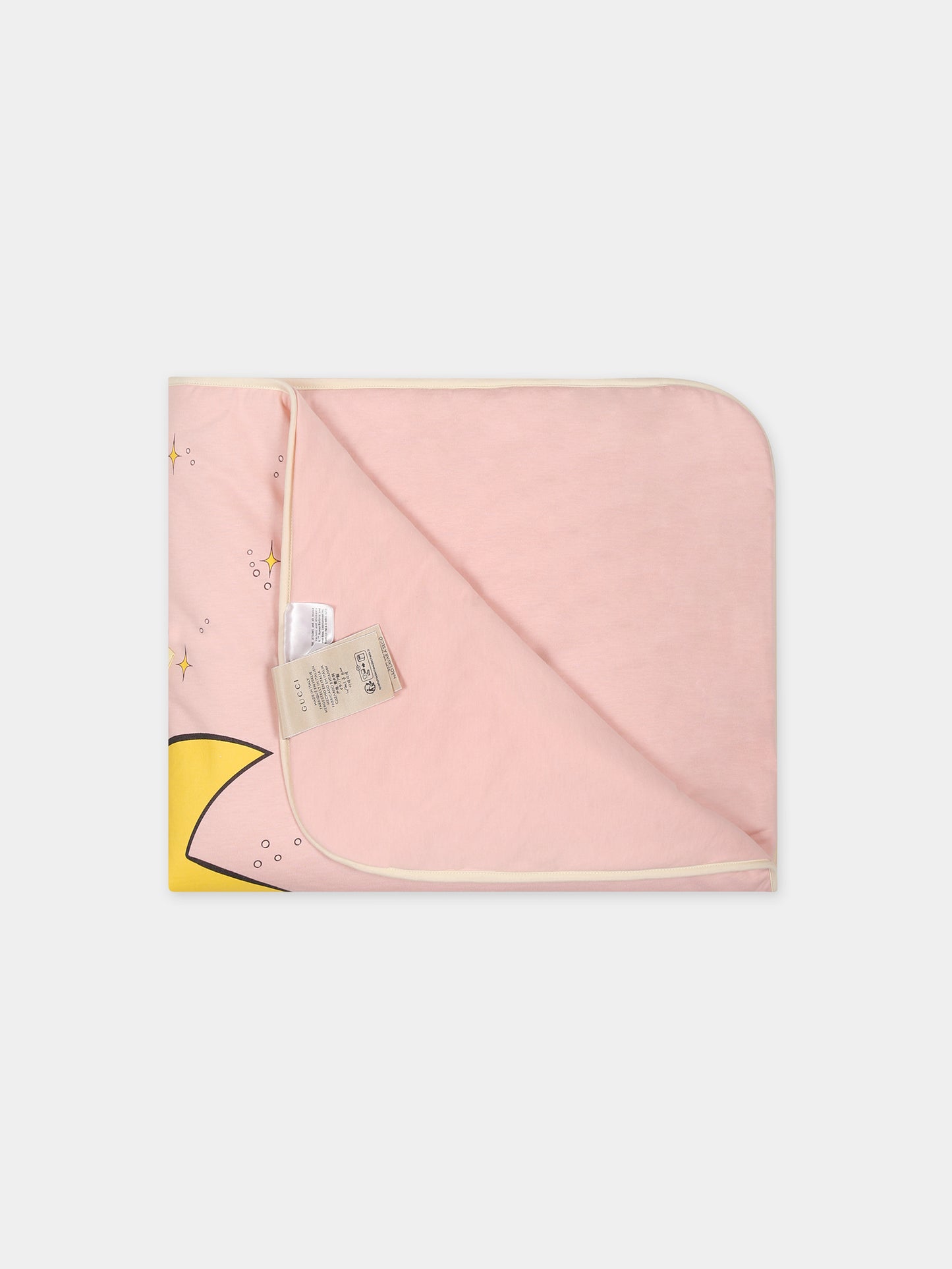 Coperta rosa per neonata con logo e stampa I pronipoti,Gucci Kids,751385 3KAAL 5878