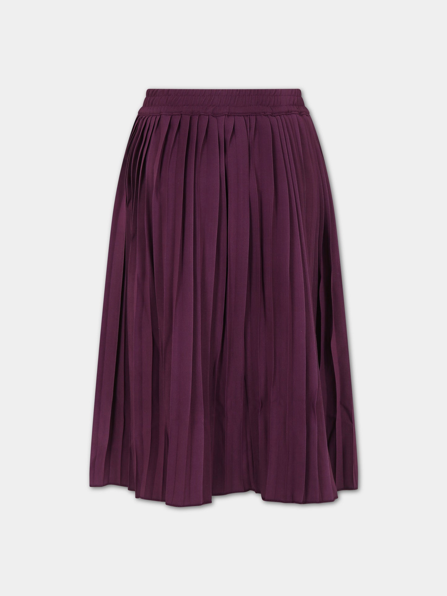 Gonna viola per bambina con logo,Molo,2W23D106 8763