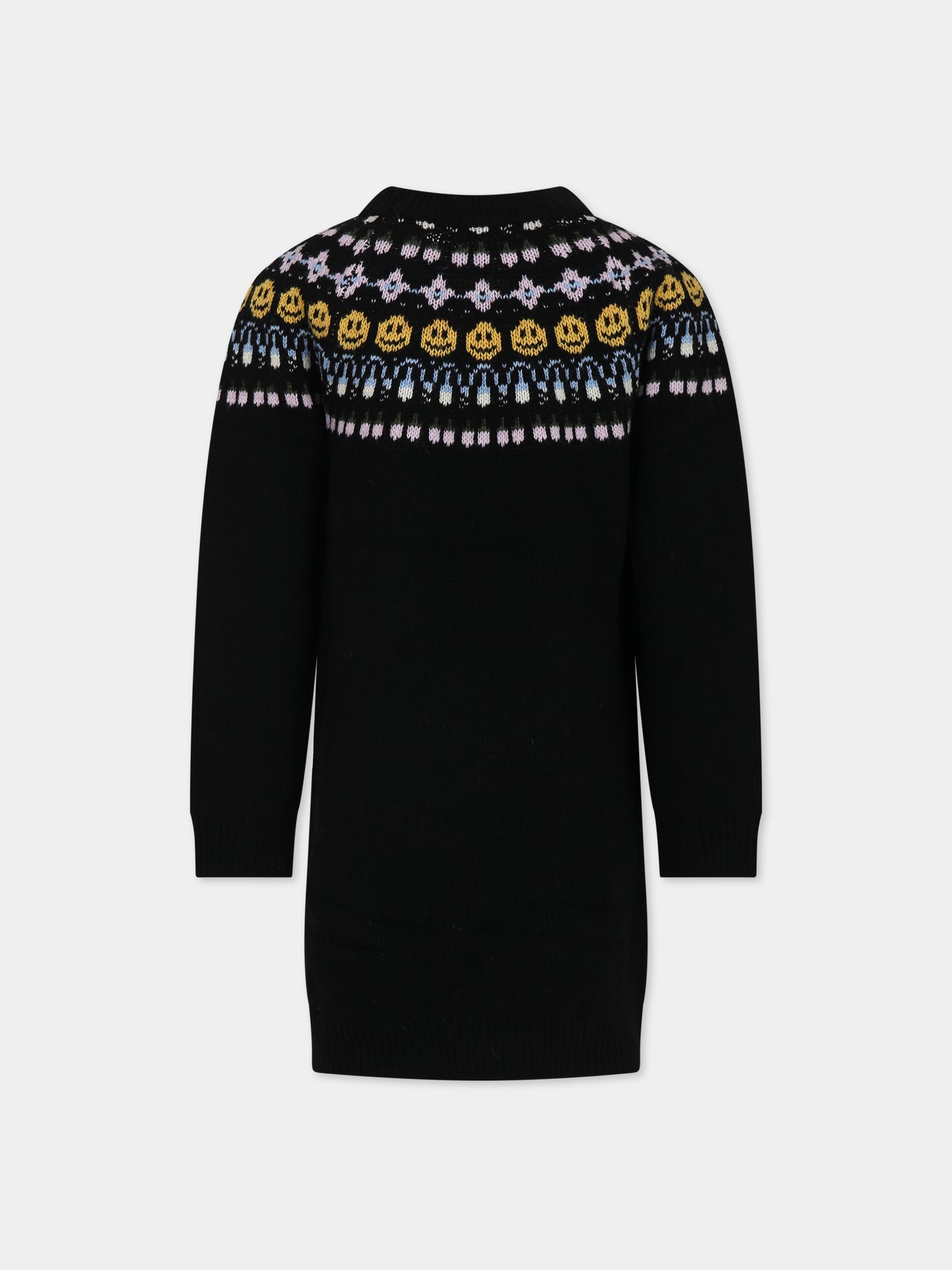 Vestito nero per bambina con smile,Molo,2W23E210 7723