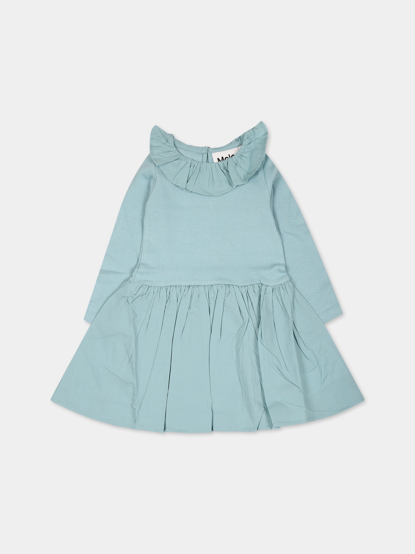 Vestito celeste per neonata,Molo,4W23E216 8771