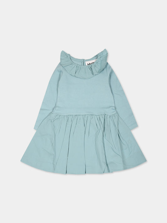 Vestito celeste per neonata,Molo,4W23E216 8771