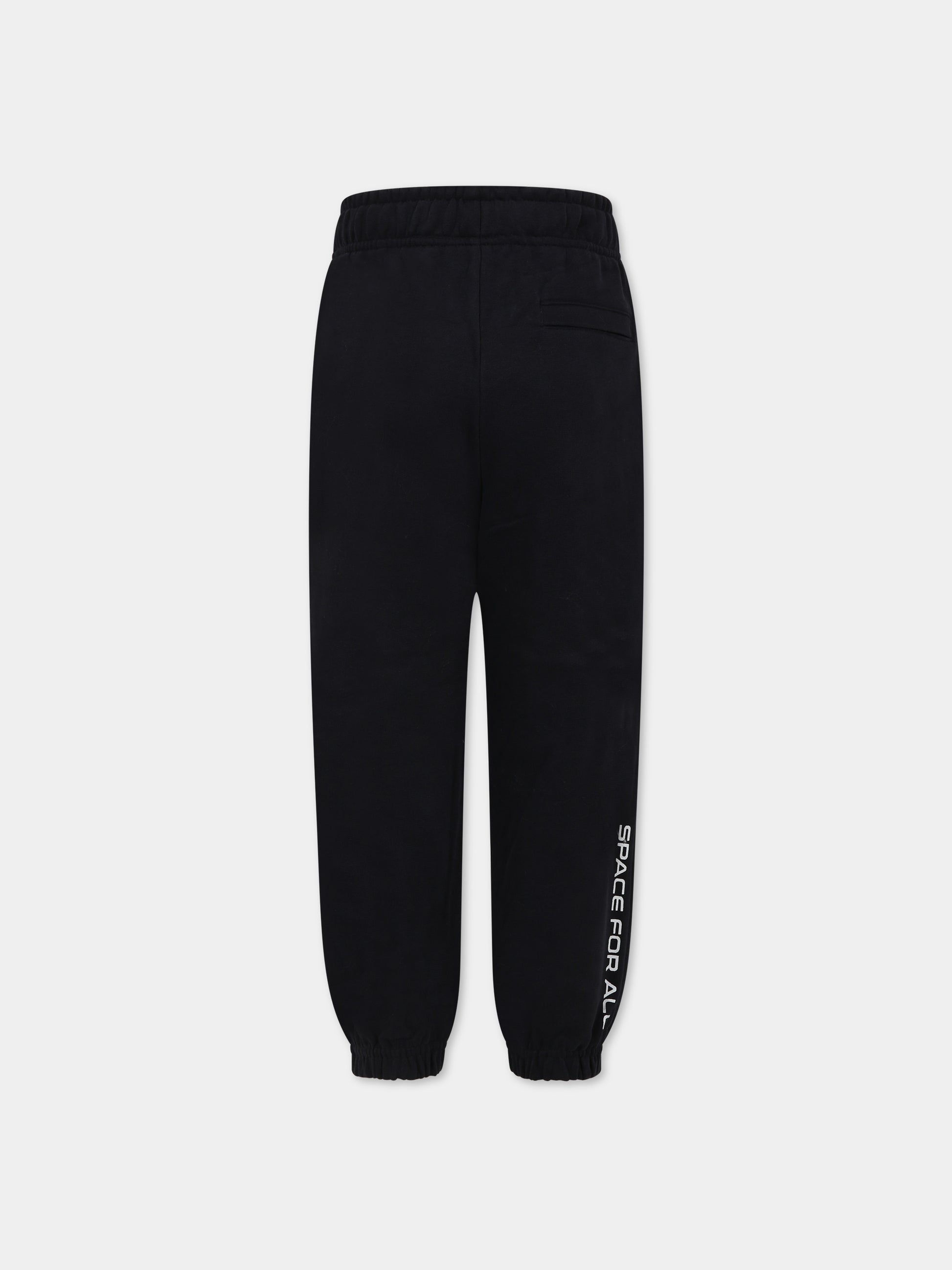 Pantaloni neri per bambini con scritta,Molo,6W23I214 0099