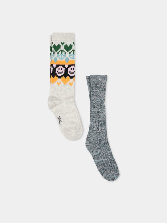 Set grigio per bambina con smile,Molo,7W23G106 3369