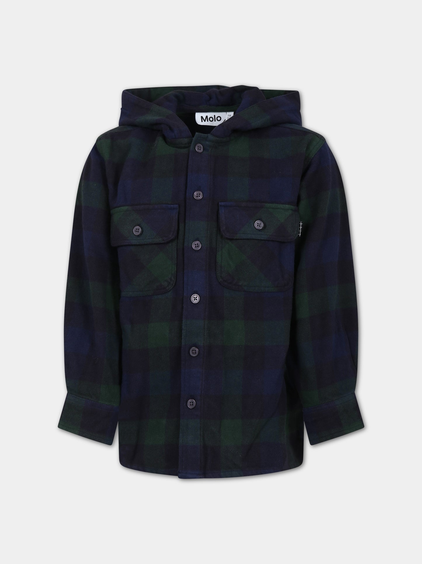 Camicia blu per bambino,Molo,1W23C202 8817