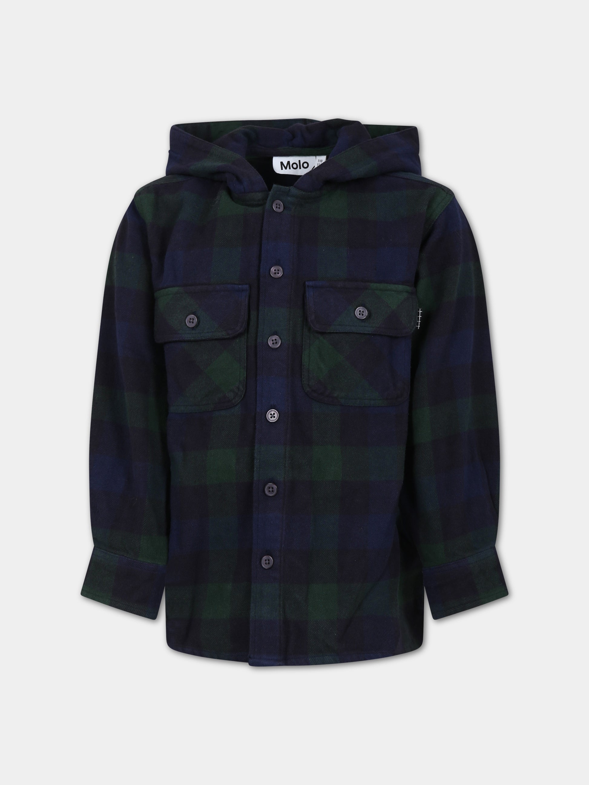 Camicia blu per bambino,Molo,1W23C202 8817