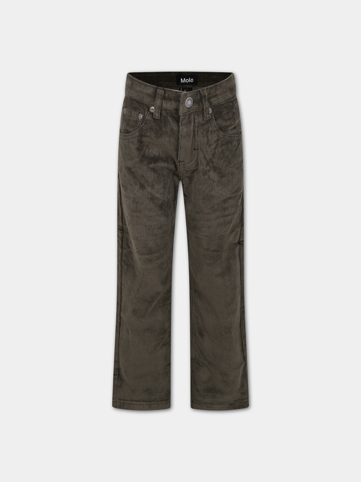 Pantaloni verdi per bambino con logo,Molo,1W23I105 8796