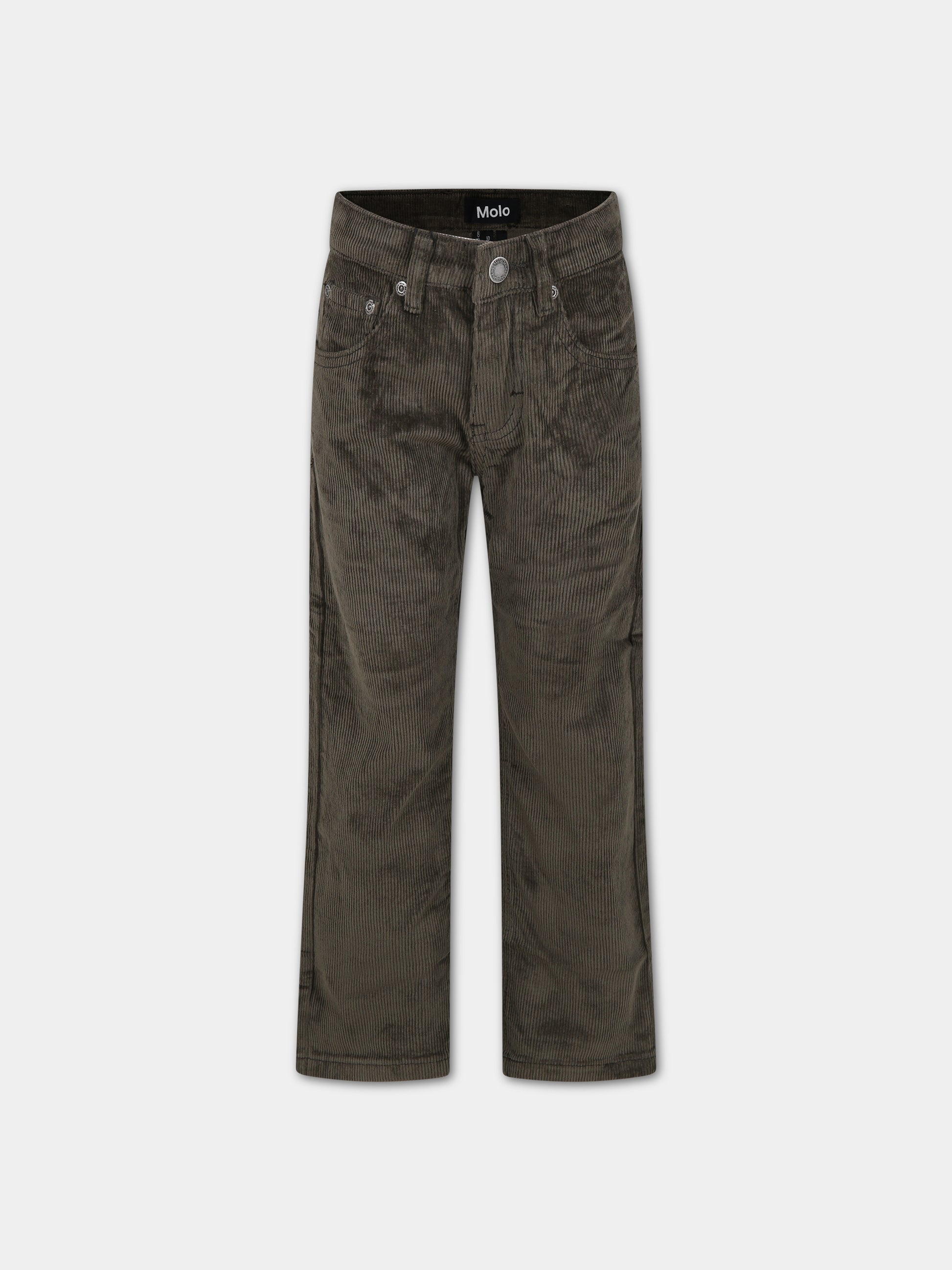 Pantaloni verdi per bambino con logo,Molo,1W23I105 8796