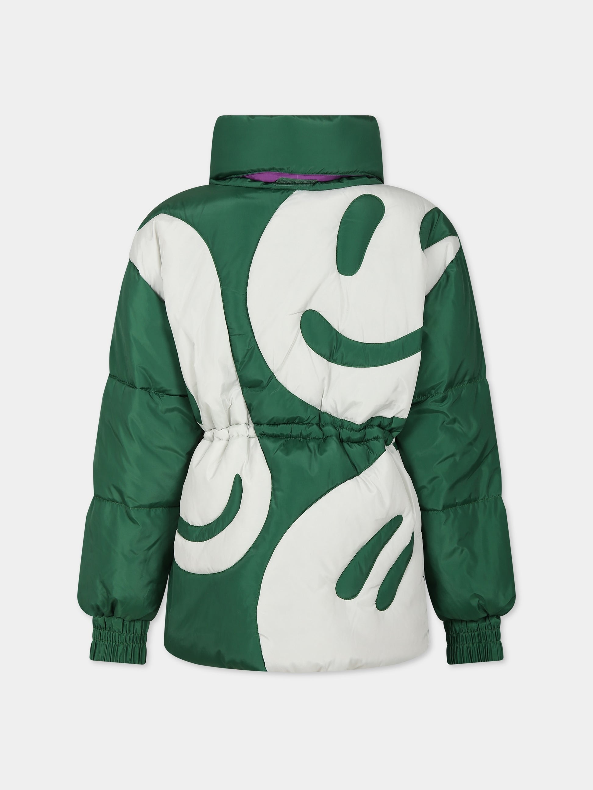 Piumino verde per bamina con smile,Molo,5W23M306 3278