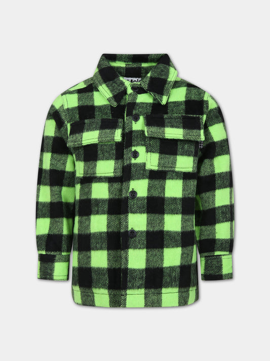 Camicia verde per bambino,Molo,5W23M332 8822