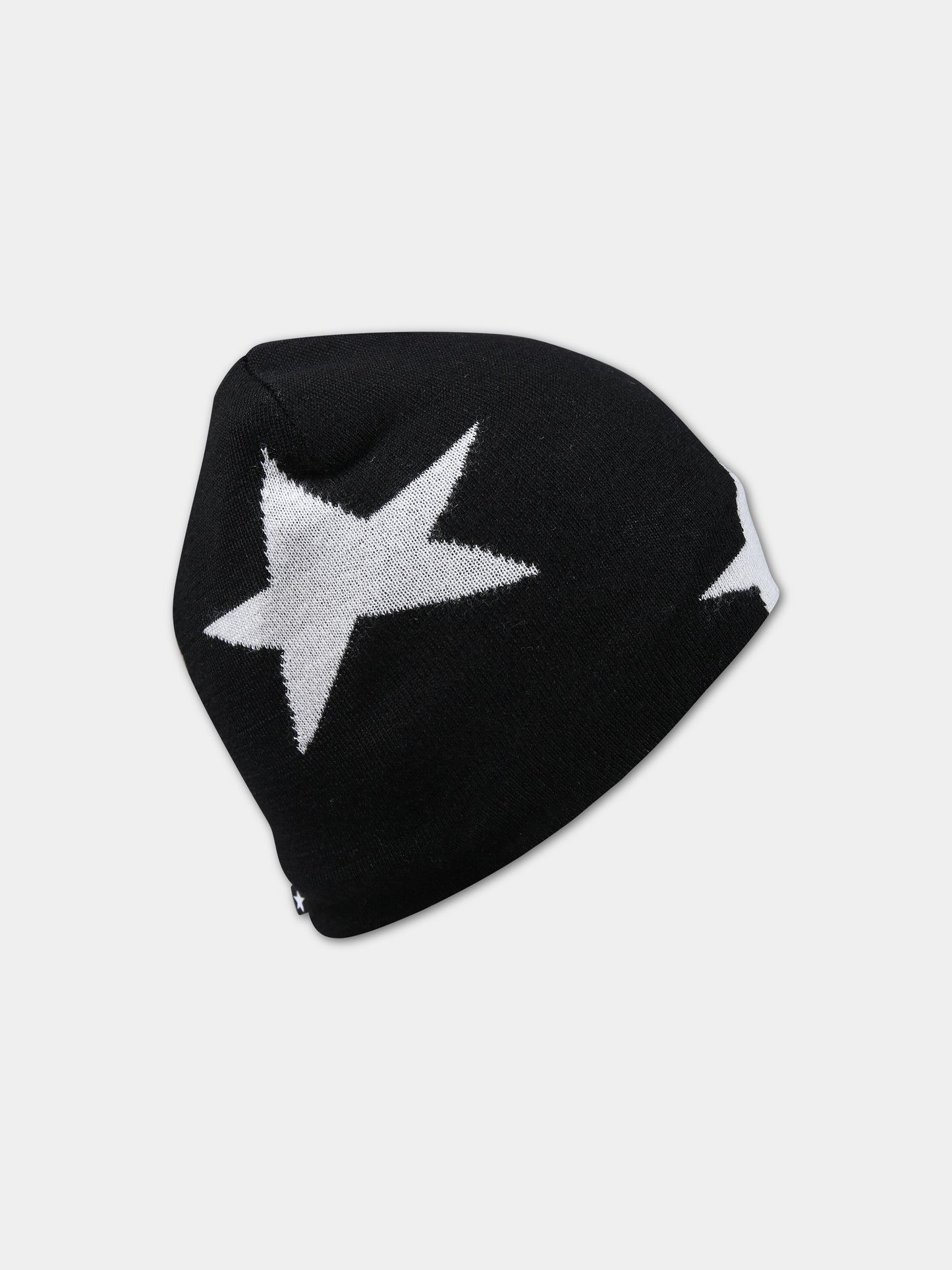 Berretto nero per bambini con stelle,Molo,7W23S301 0099