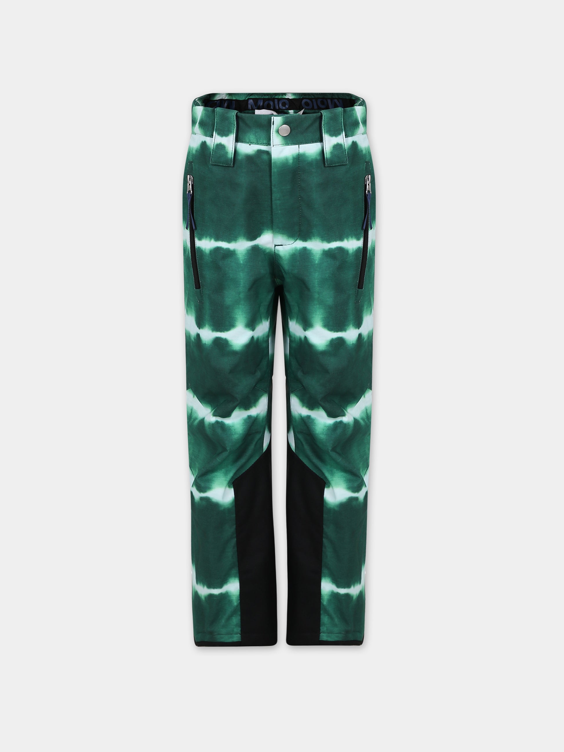 Pantaloni verdi per bambini con logo,Molo,5W23I104 6852