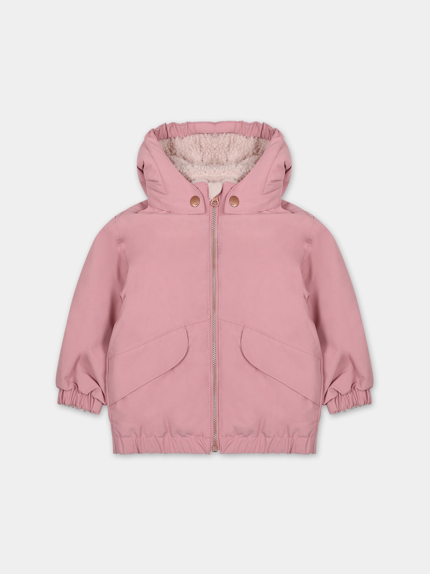 Giubbotto rosa per neonata con logo,Molo,5W23M323 2238