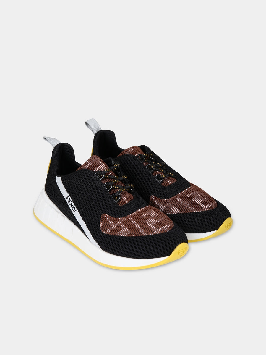 Sneakers nere per bambini con iconica doppia F,Fendi Kids,JMR442 AM50 F150H
