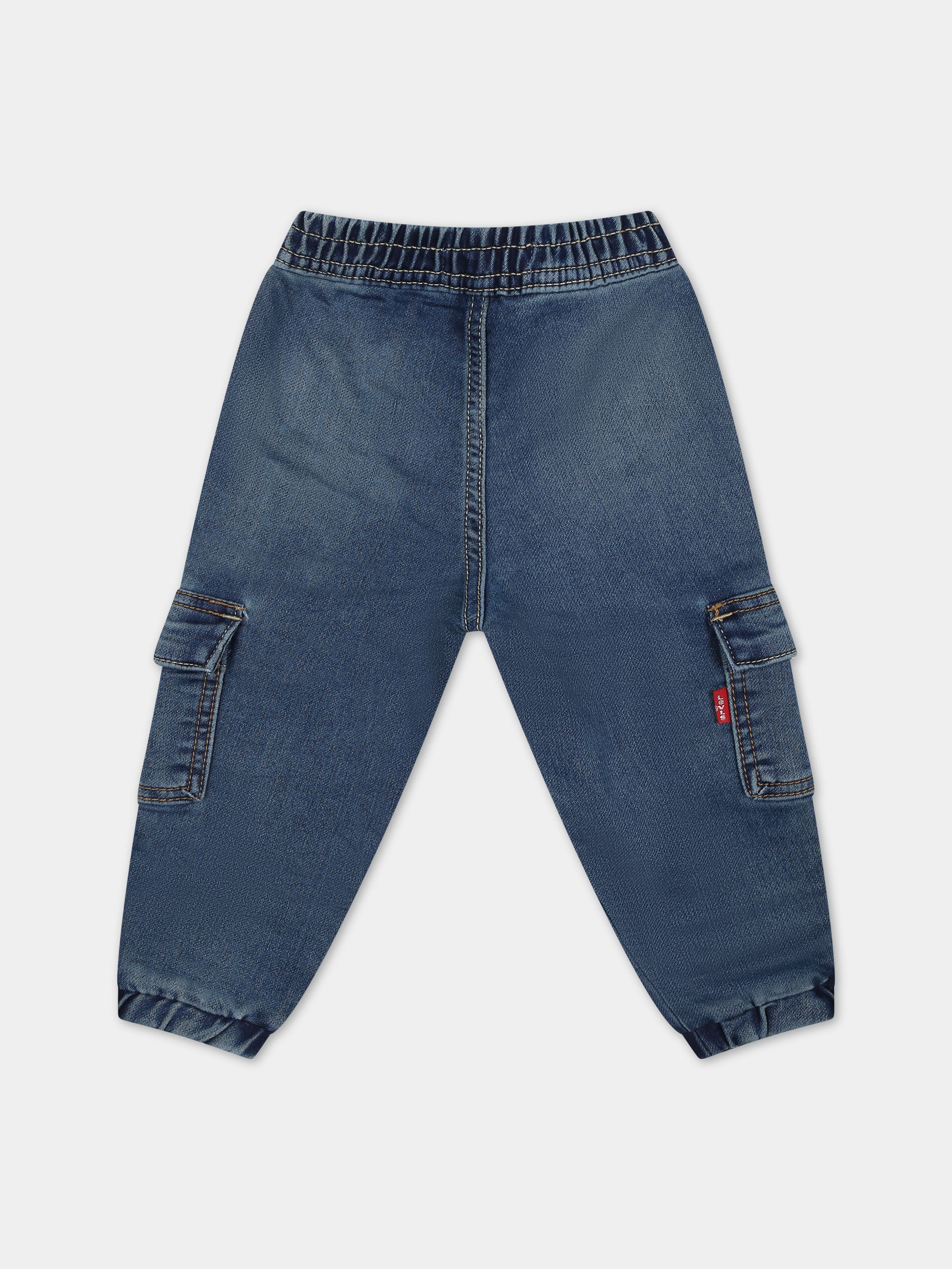 Jeans cargo in denim per neonato,Levi's Kids,23WMLK6EJ115 M9Q
