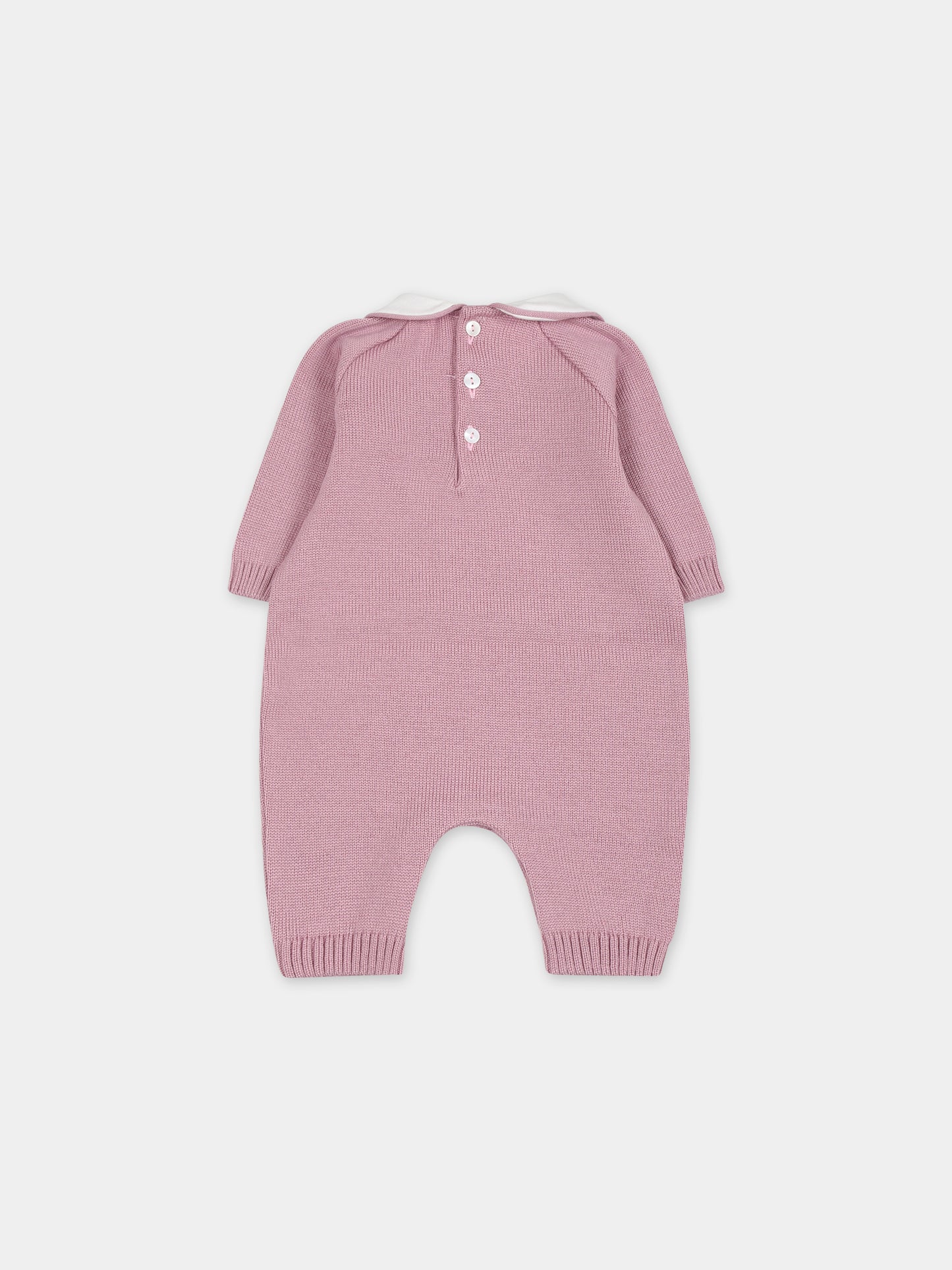 Tutina rosa per neonata con orso,Little Bear,7112 PEONIA