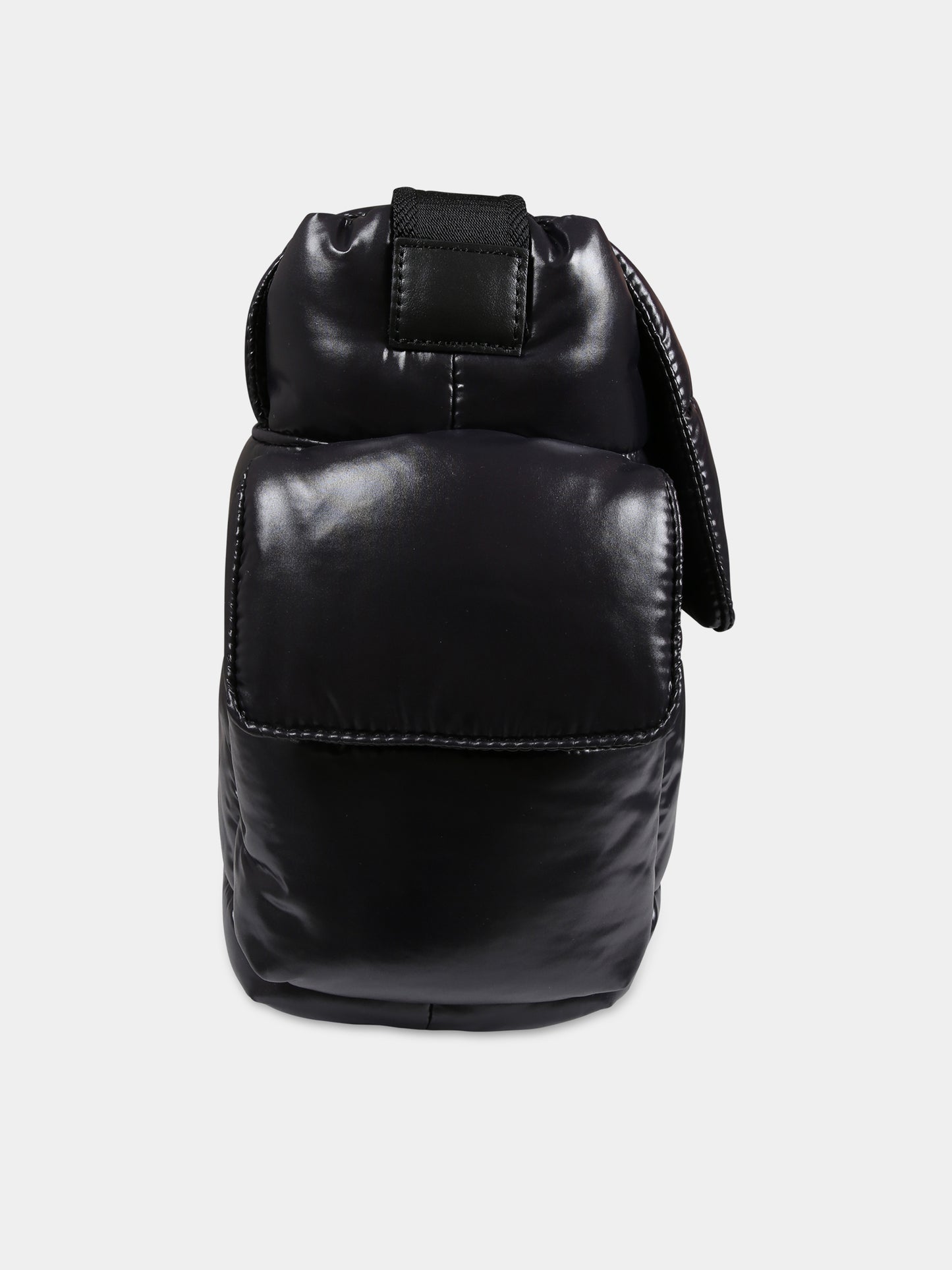 Borsa mamma nera per neonati con patch logato,Moncler Kids,951 5D00002 68950 999