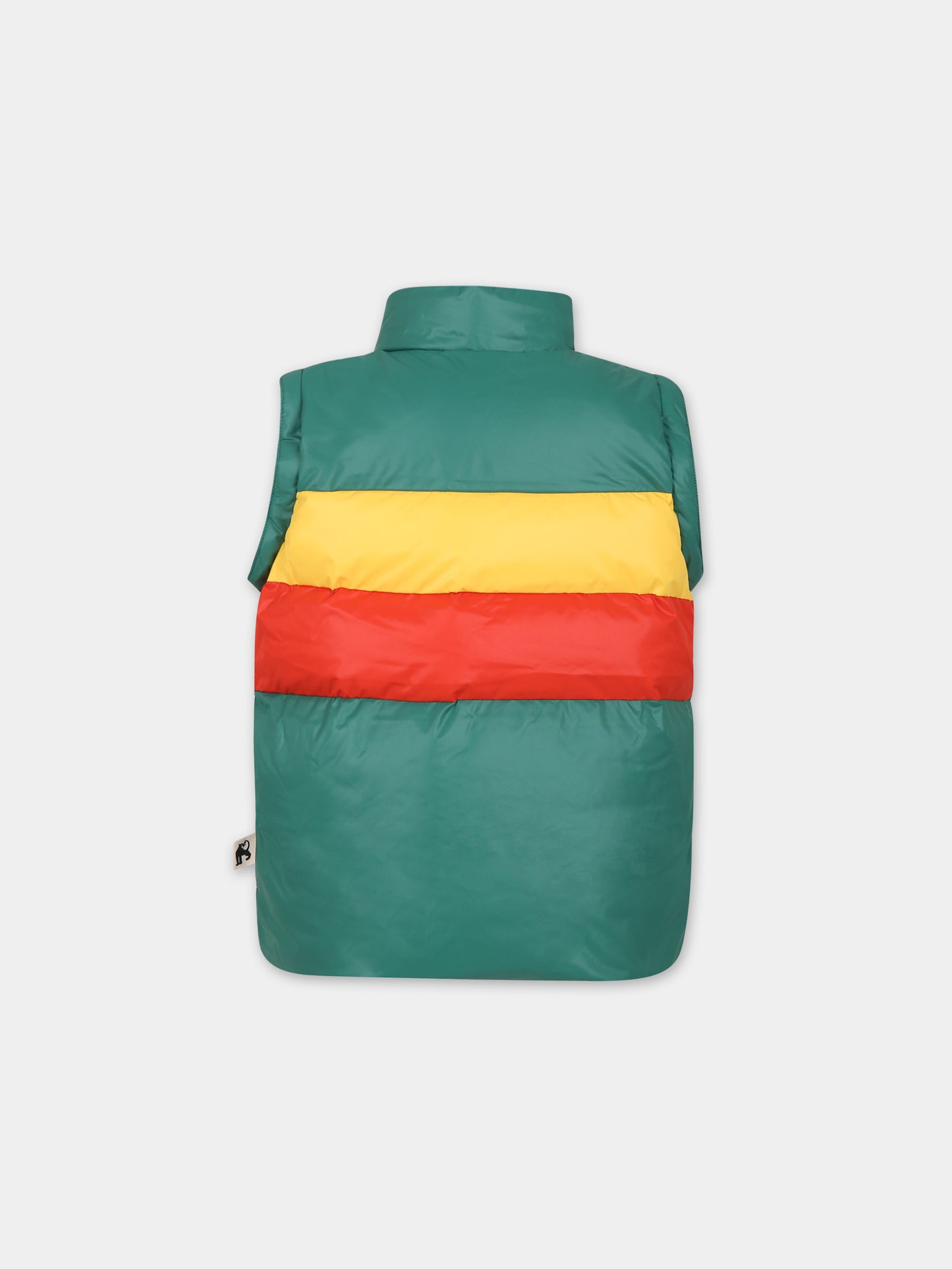 Piumino verde per bambino con logo,Mini Rodini,2371010375