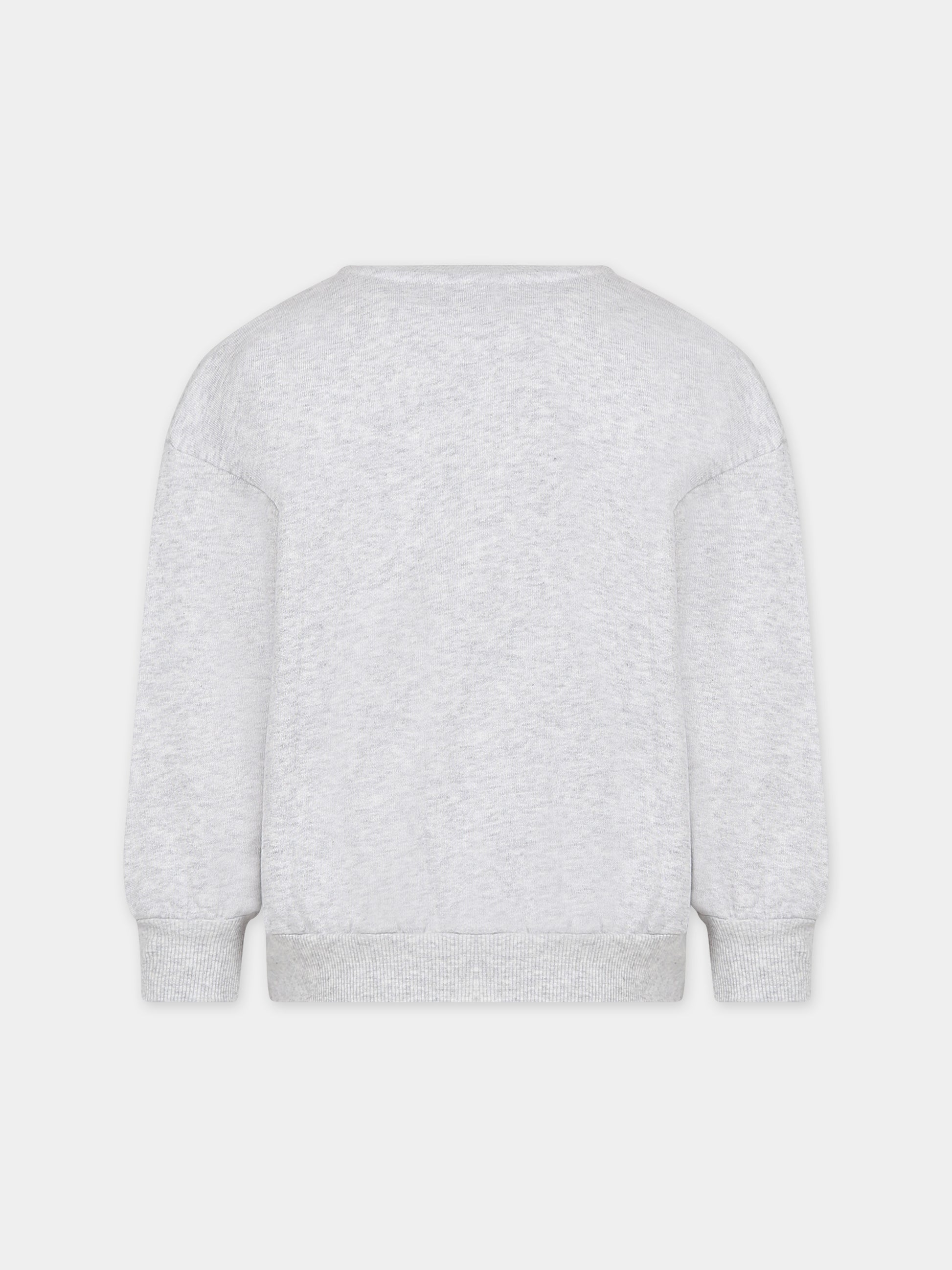 Felpa grigia per bambini con stampa gatto chef,Mini Rodini,2372017294