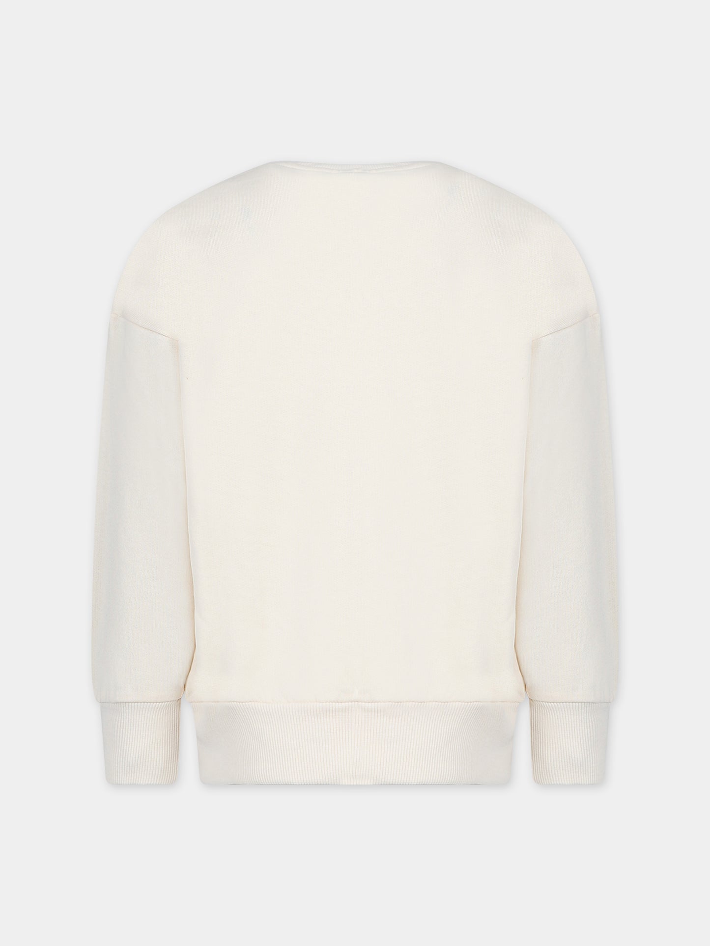 Felpa avorio per bambini con aragosta e logo,Mini Rodini,2372014610