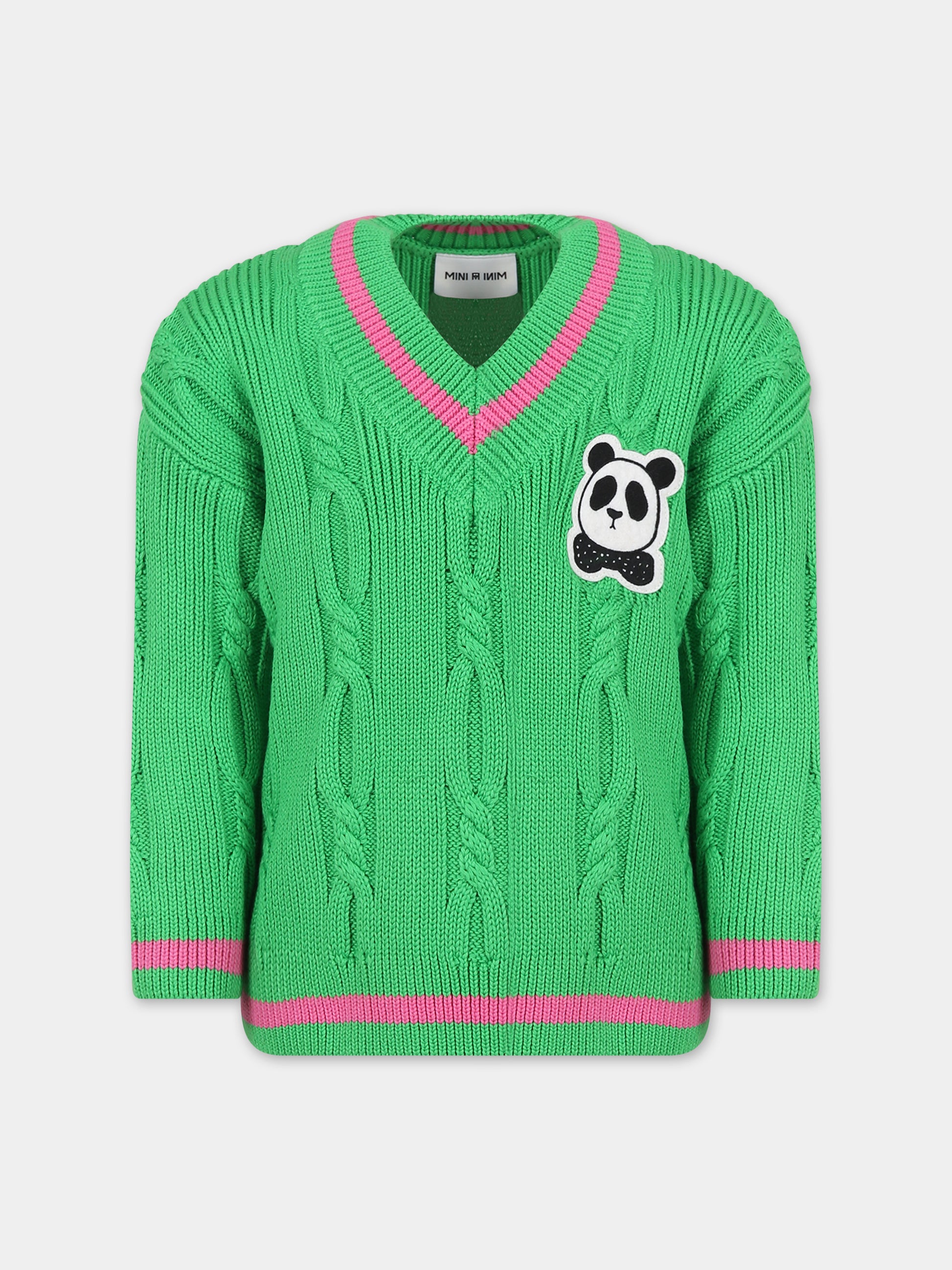 Maglione verde per bambina,Mini Rodini,2372010675