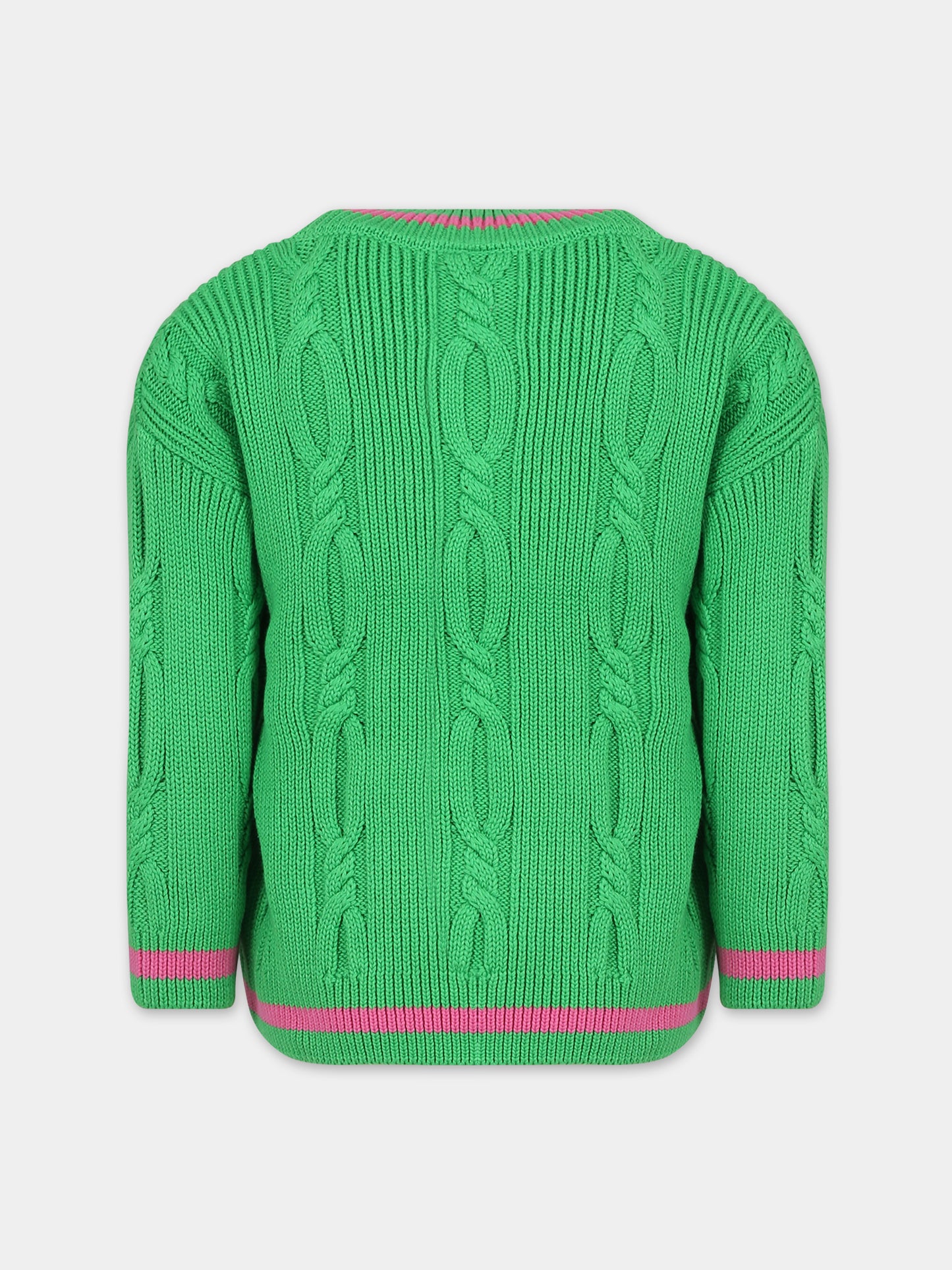 Maglione verde per bambina,Mini Rodini,2372010675