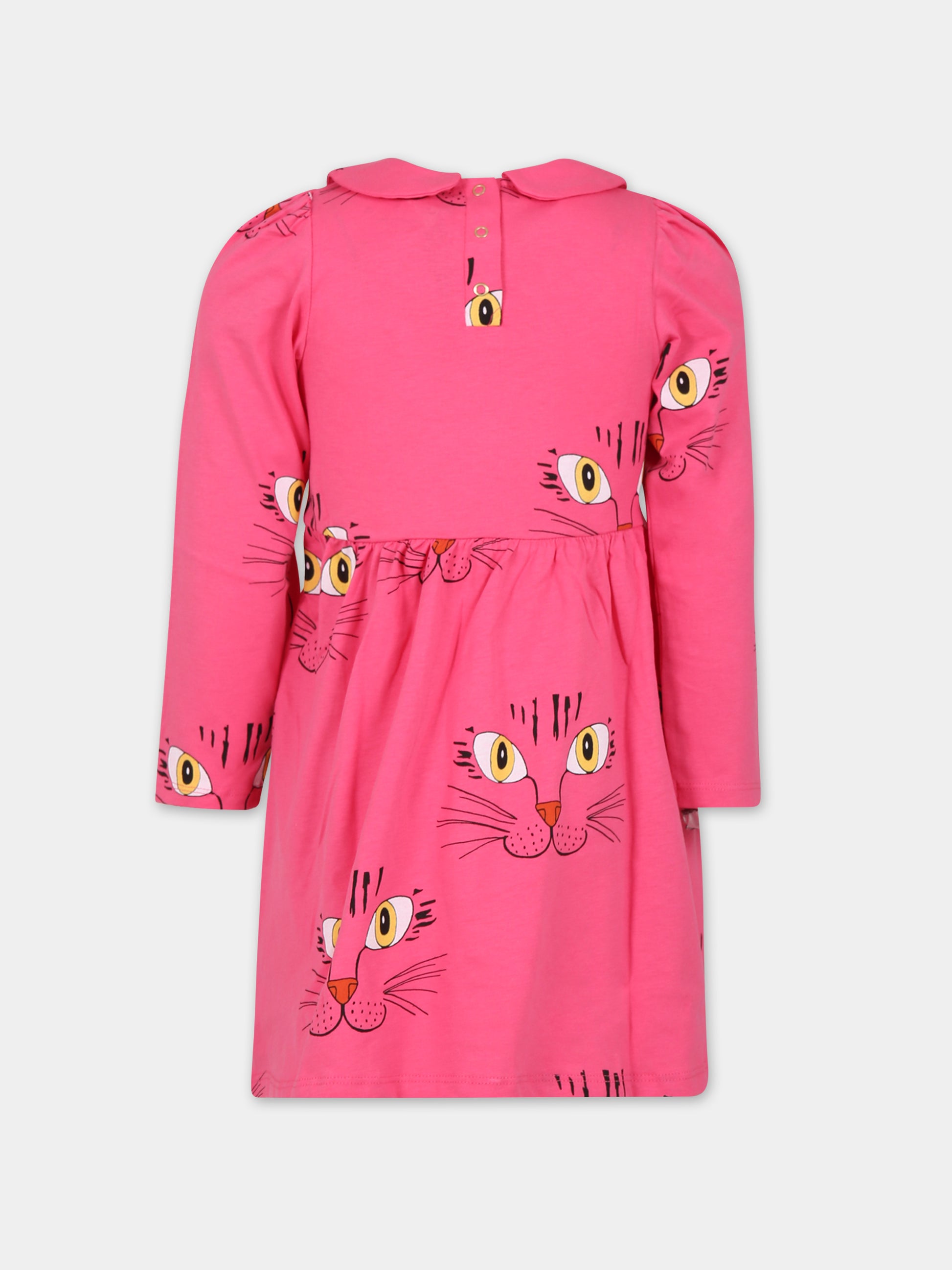 Vestito fucsia per bambina,Mini Rodini,2375011528