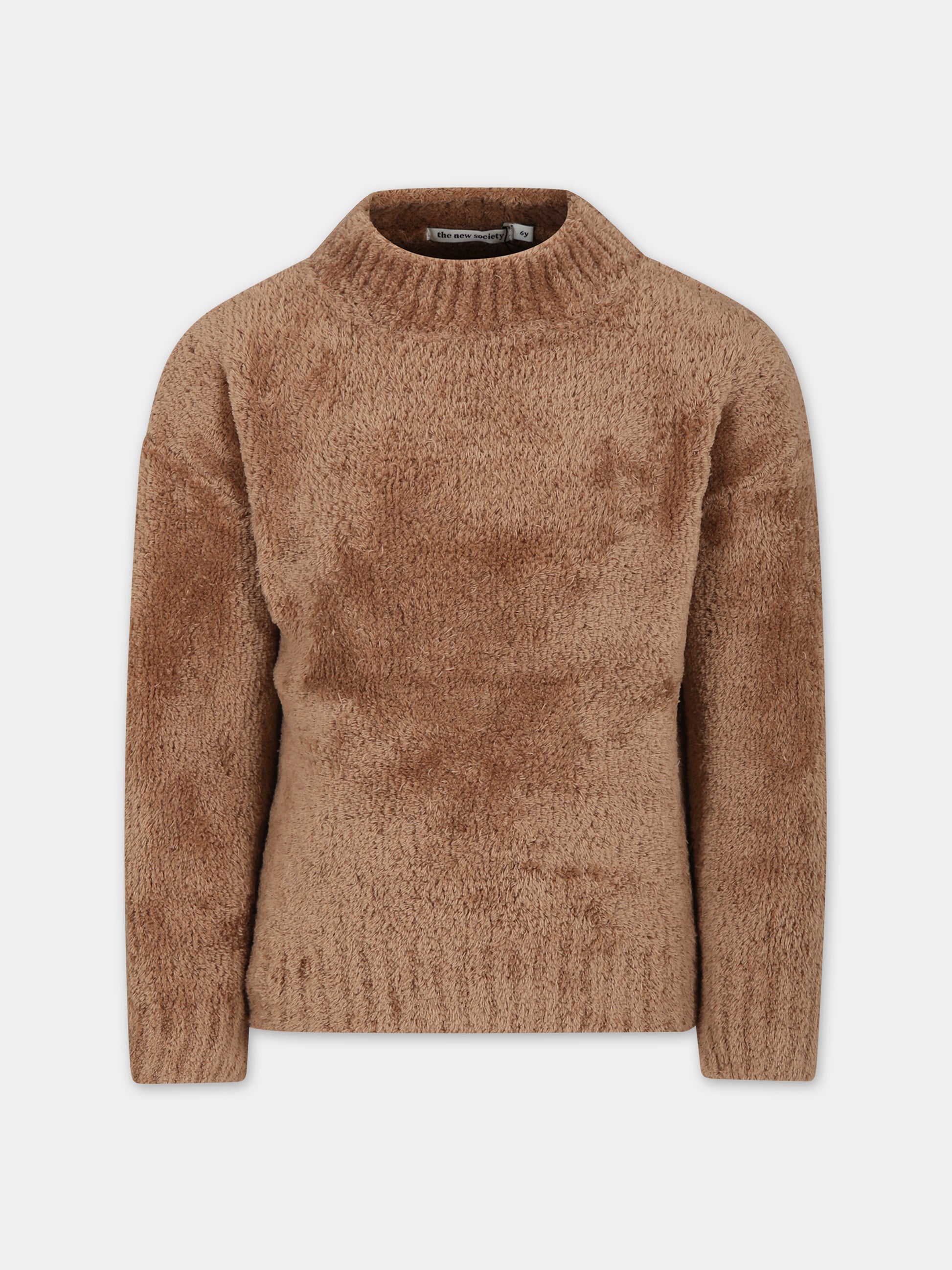 Felpa marrone per bambini,The New Society,W23KKNJU11S7