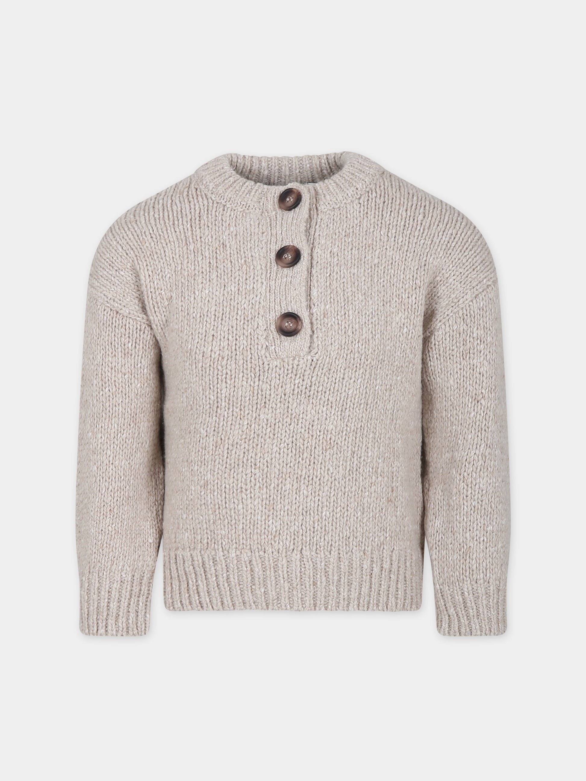 Maglione beige per bambino,The New Society,W23KKNHY1S3