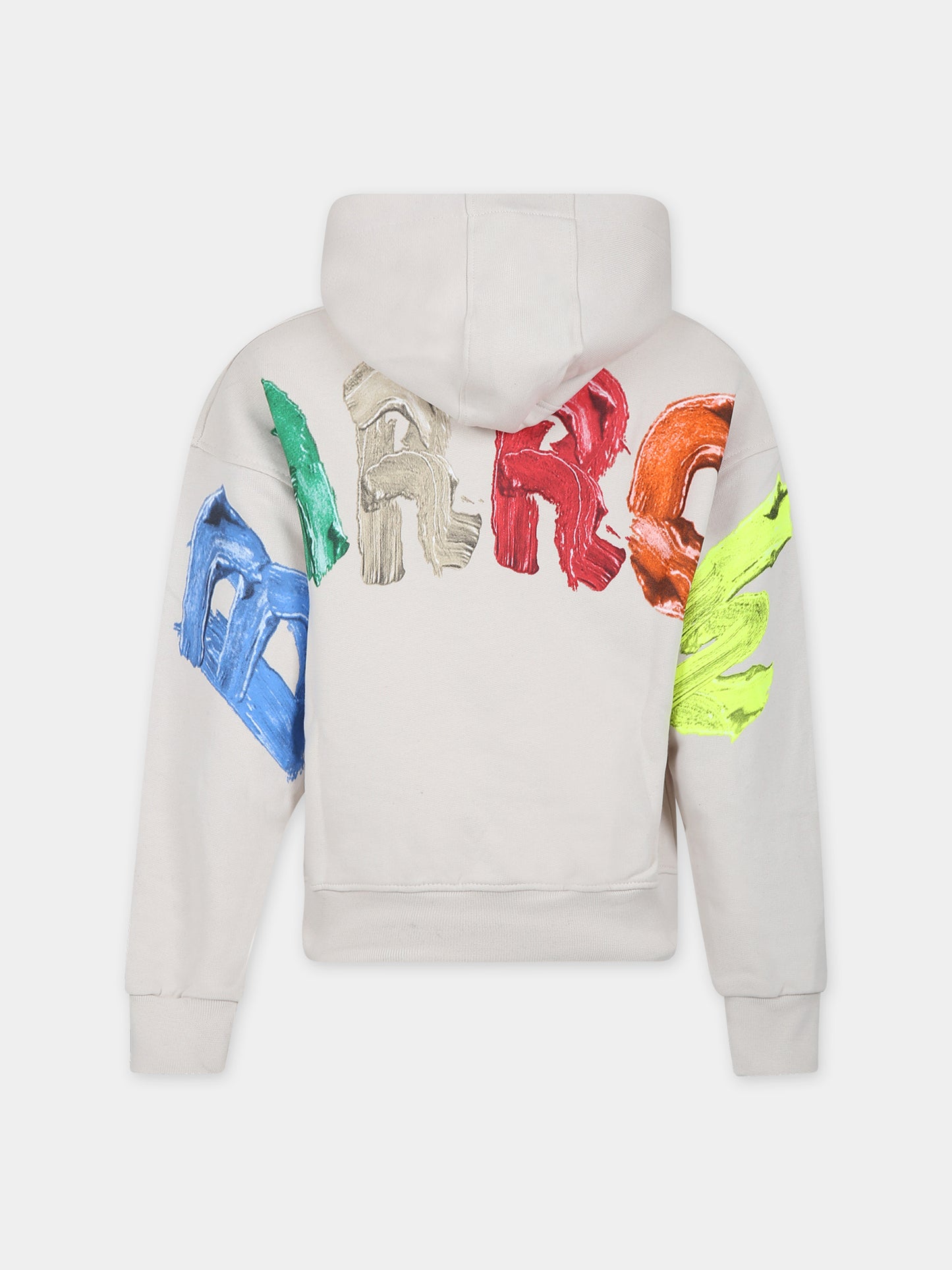 Felpa avorio per bambini con smile e logo,Barrow,F3BKJUHS042 BW009