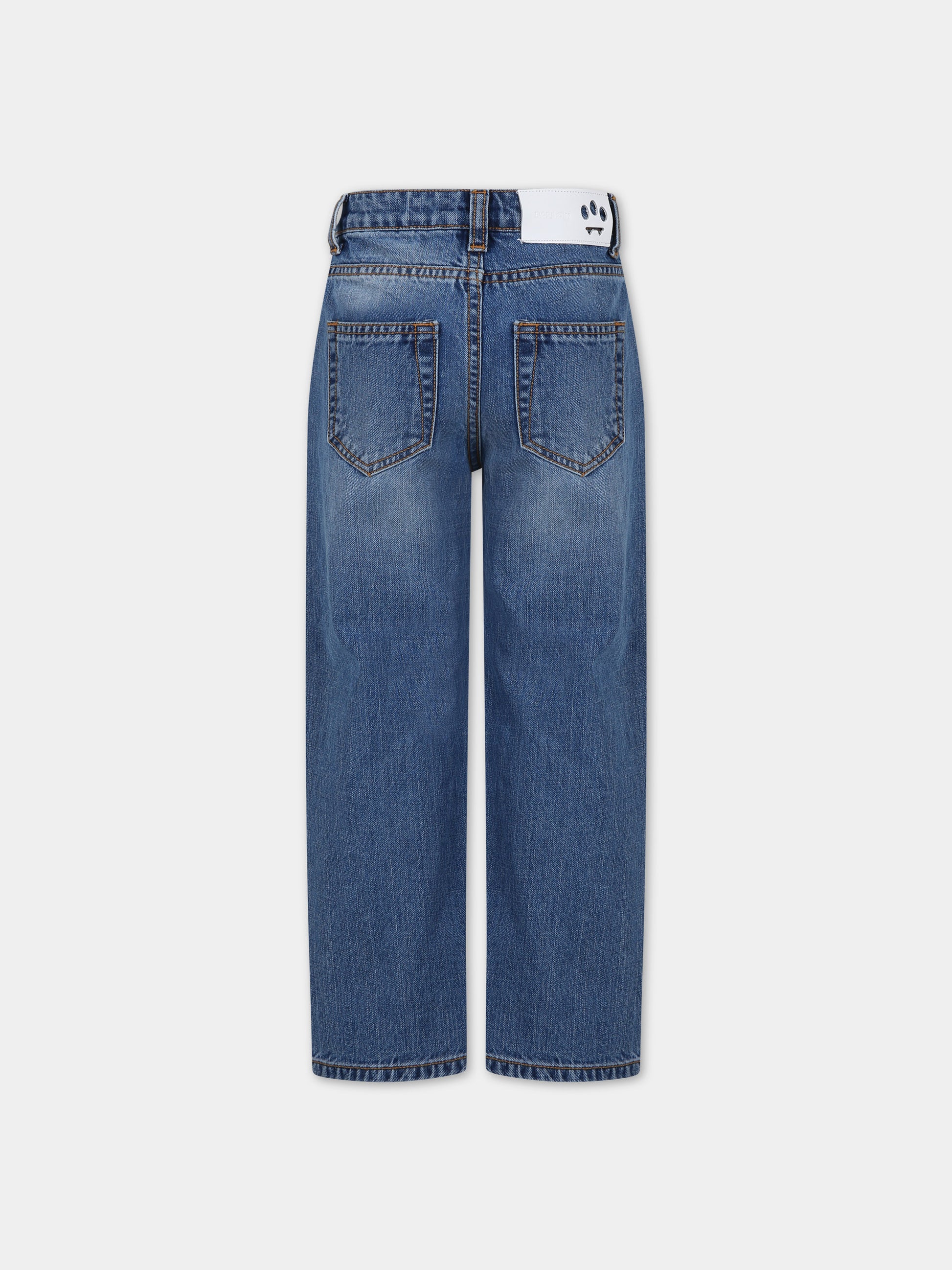 Jeans per bambina con strass,Barrow,F3BKJGDP048 126