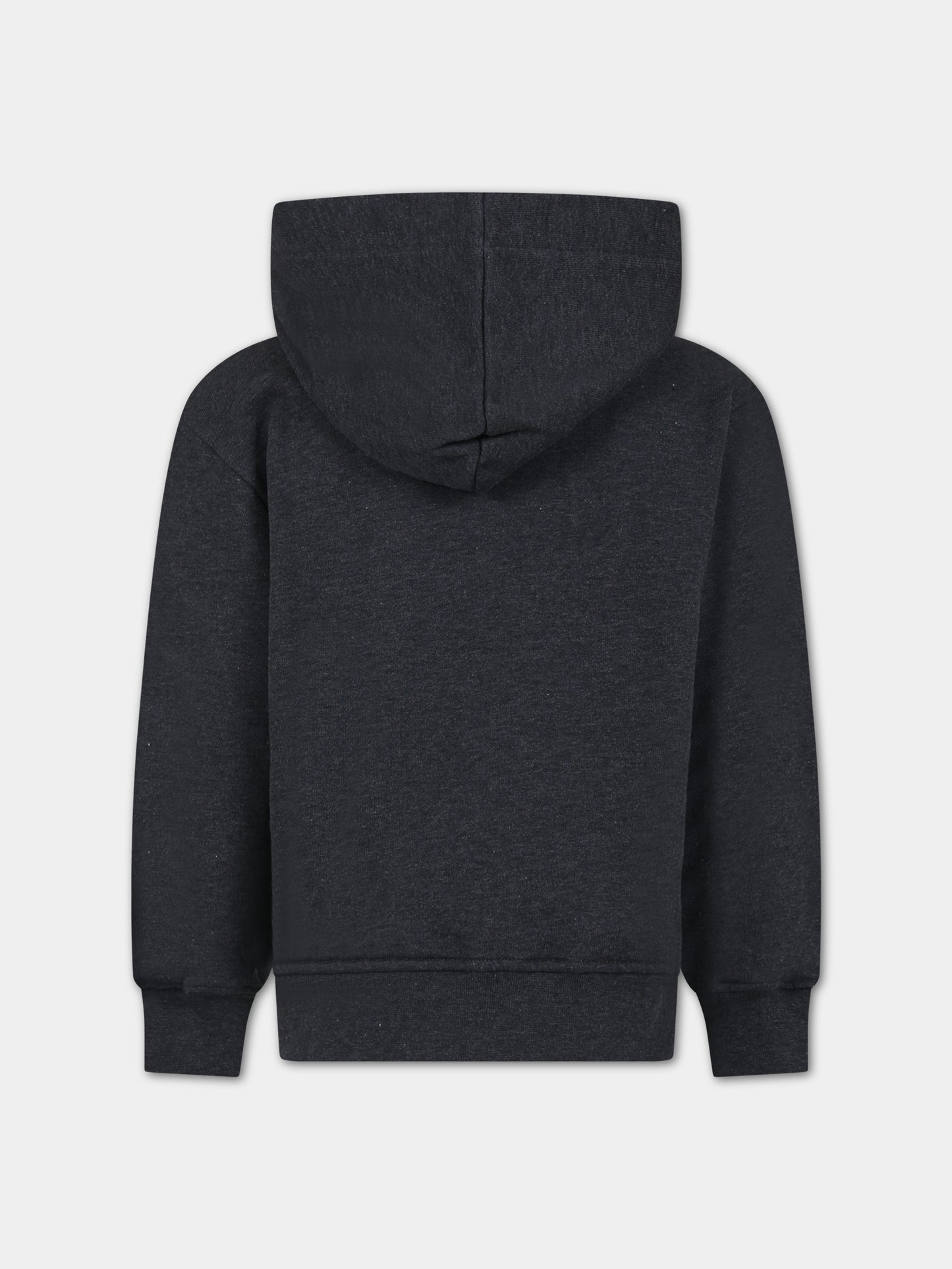 Felpa grigia per bambini con logo,Msgm Kids,F3MSJUHS019 104