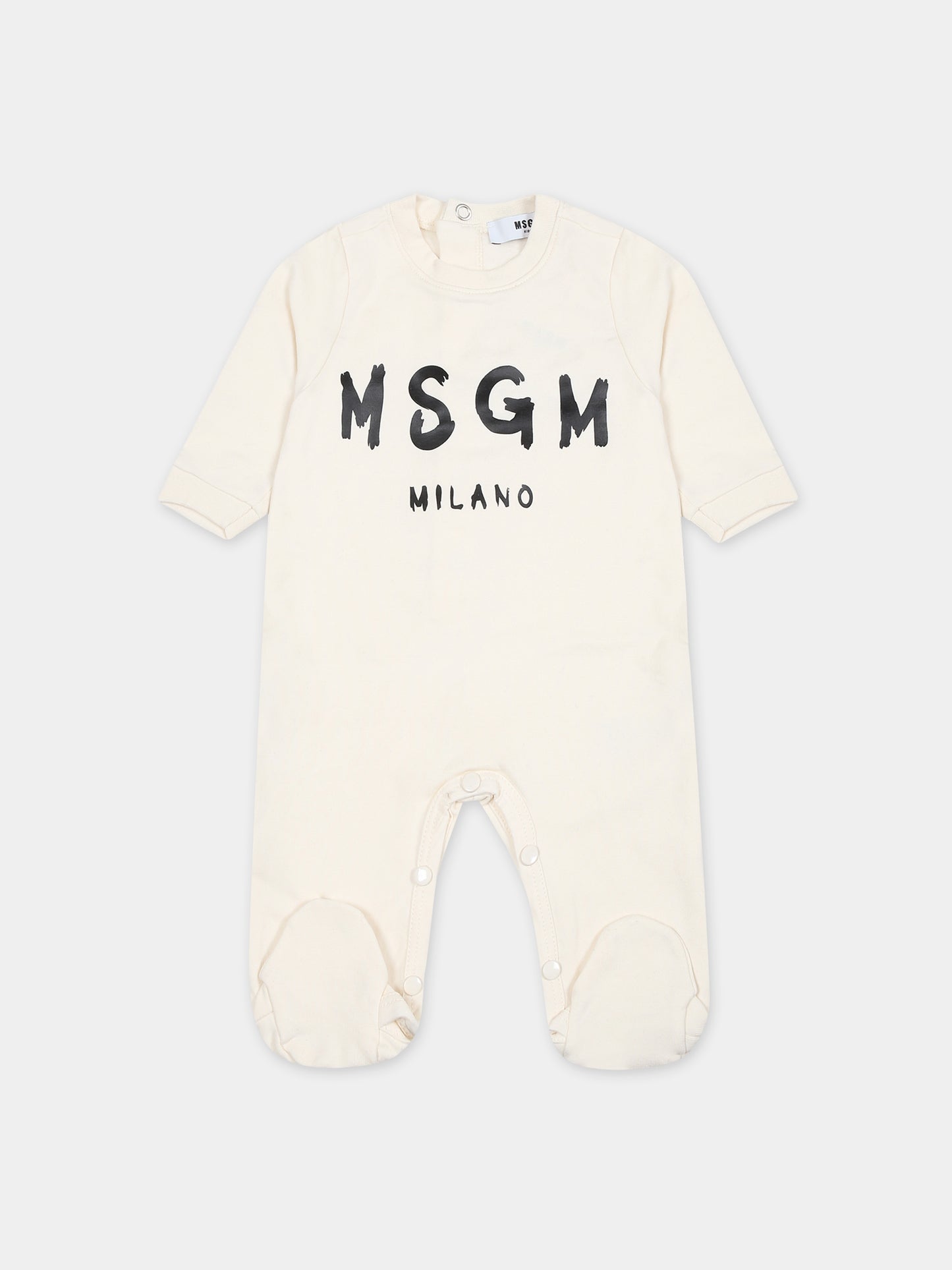 Set avorio per neonati con logo,Msgm Kids,F3MSUBRS035 013