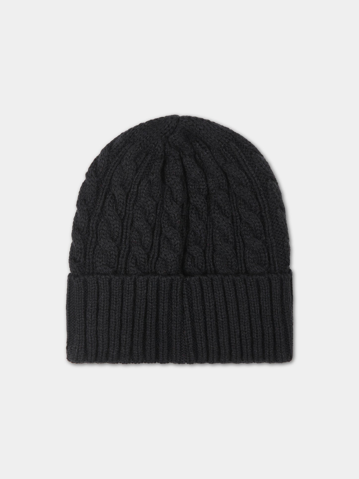 Berretto nero per bambini con logo,Msgm Kids,F3MSJUHT057 110